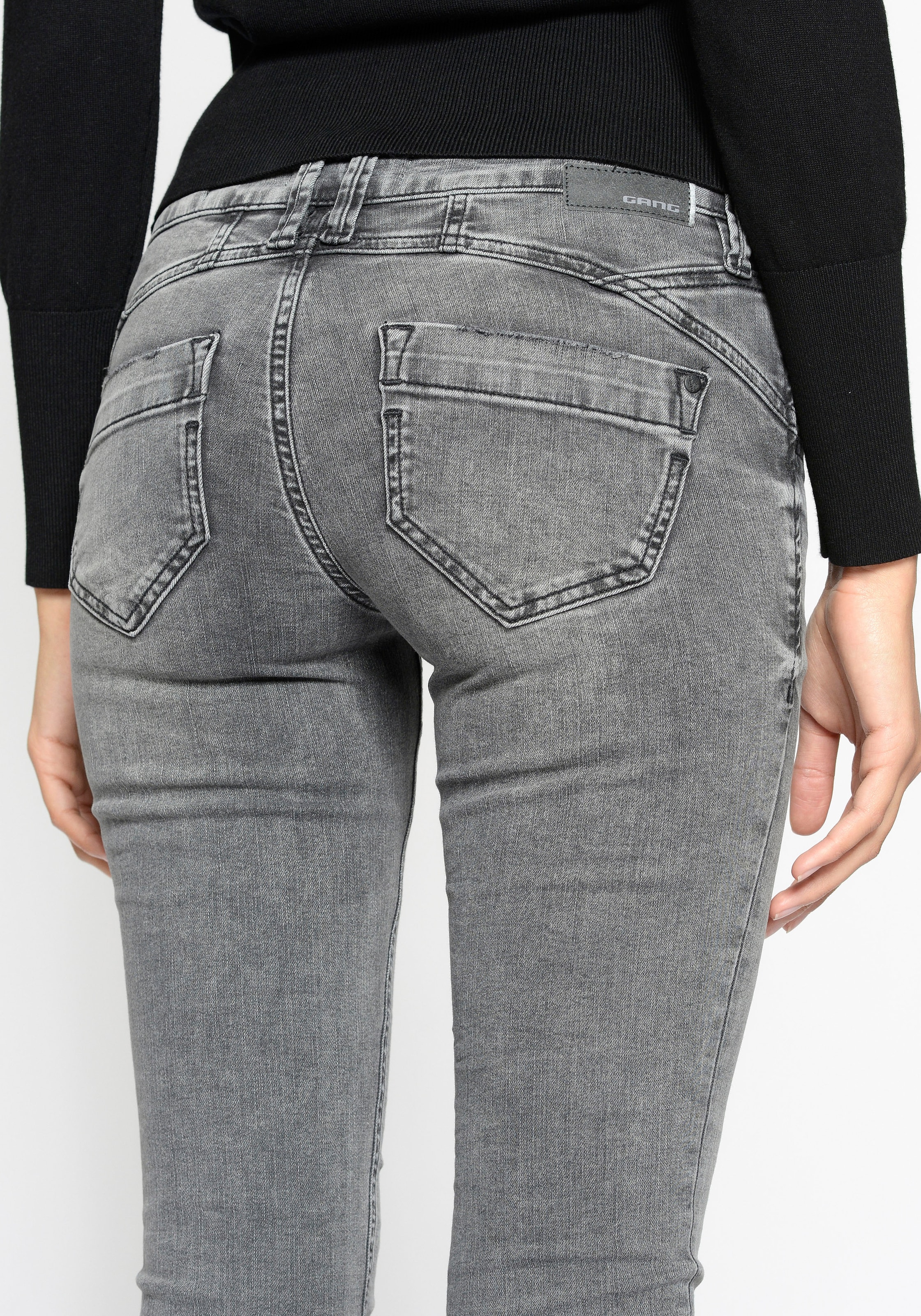 GANG Skinny-fit-Jeans »94Nena«, bestellen in Used-Waschung | authenischer für BAUR