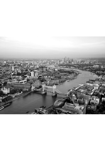 Papermoon Fototapetas »London juoda spalva & Wei...