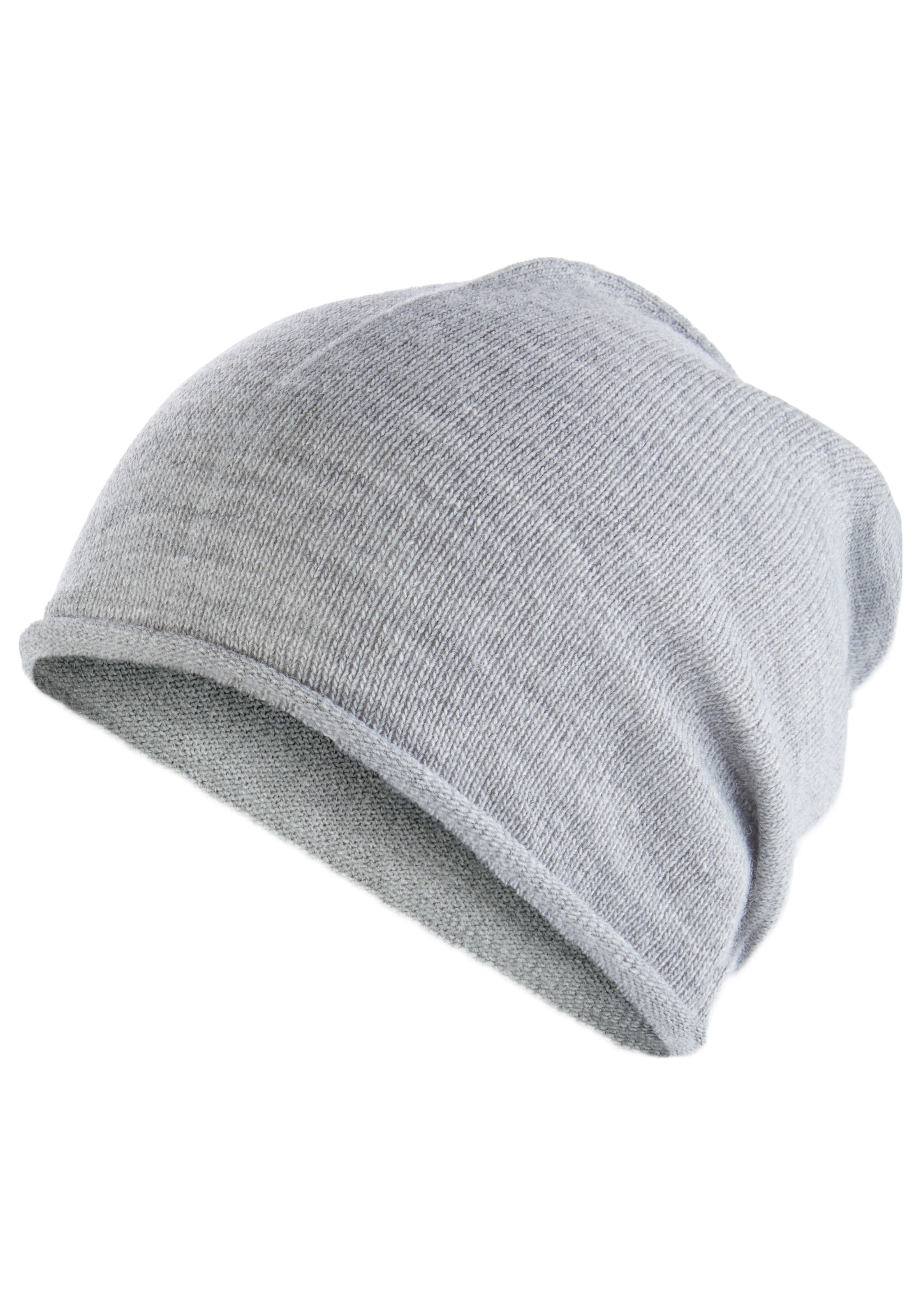 Laura Scott Beanie, aus weichem Feinstrick, mit modischem Rollrand - NEW