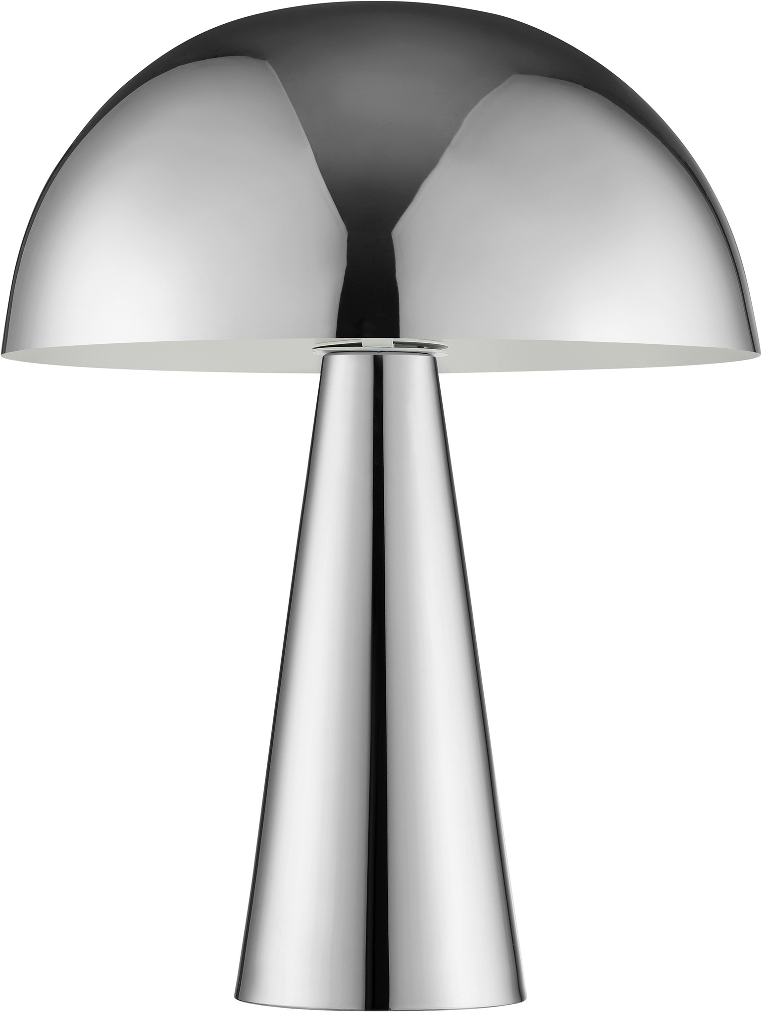 Brilliant Tischleuchte »Sigrun« E14 1 Stk. Pilz Tischleuchte, 33 cm, Ø 25 cm, E14, max. 20 W, Metall, chromfarben