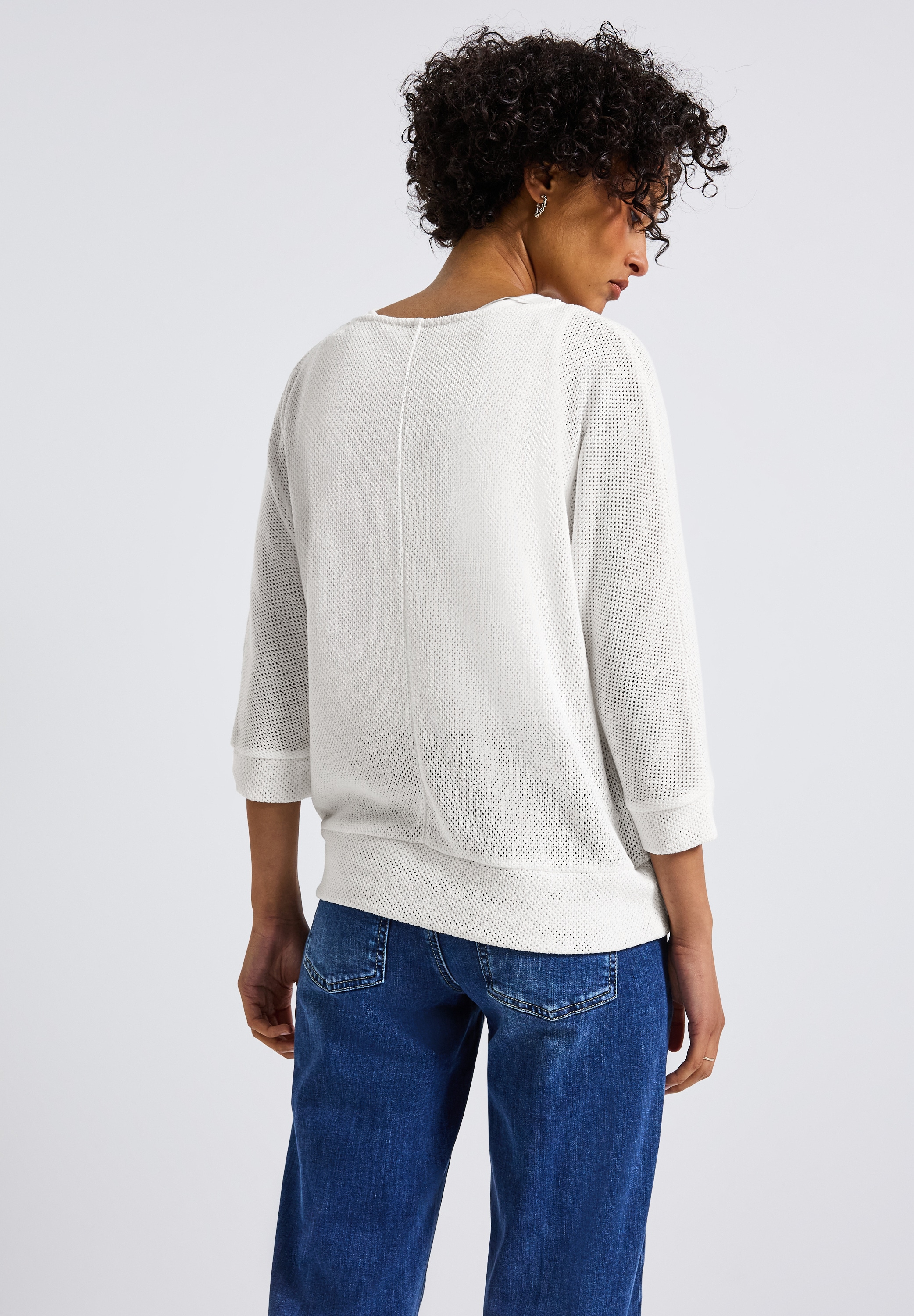 STREET ONE T-Shirt, mit U-Boot-Ausschnitt