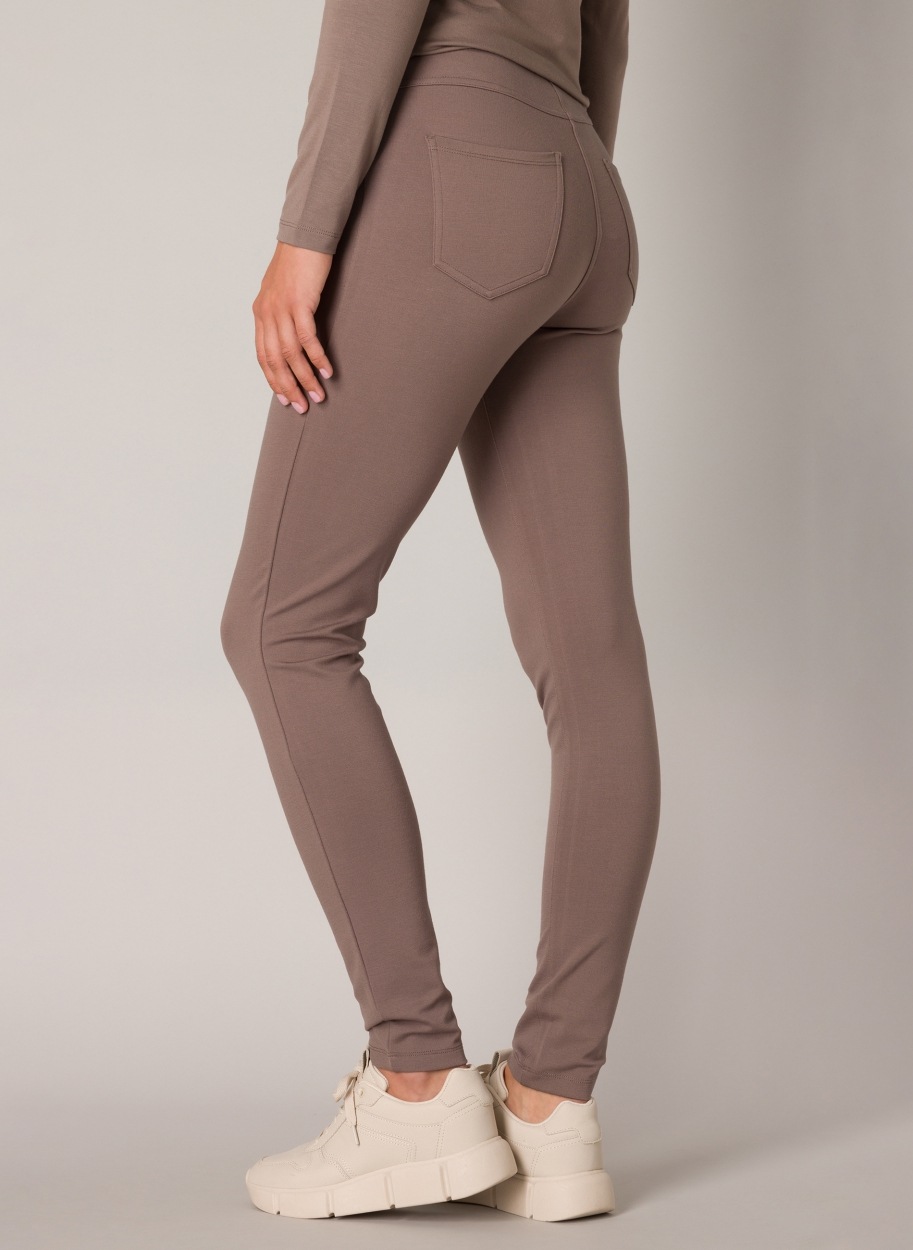 Base Level Treggings mit elastischem Bund und Viskose günstig online kaufen