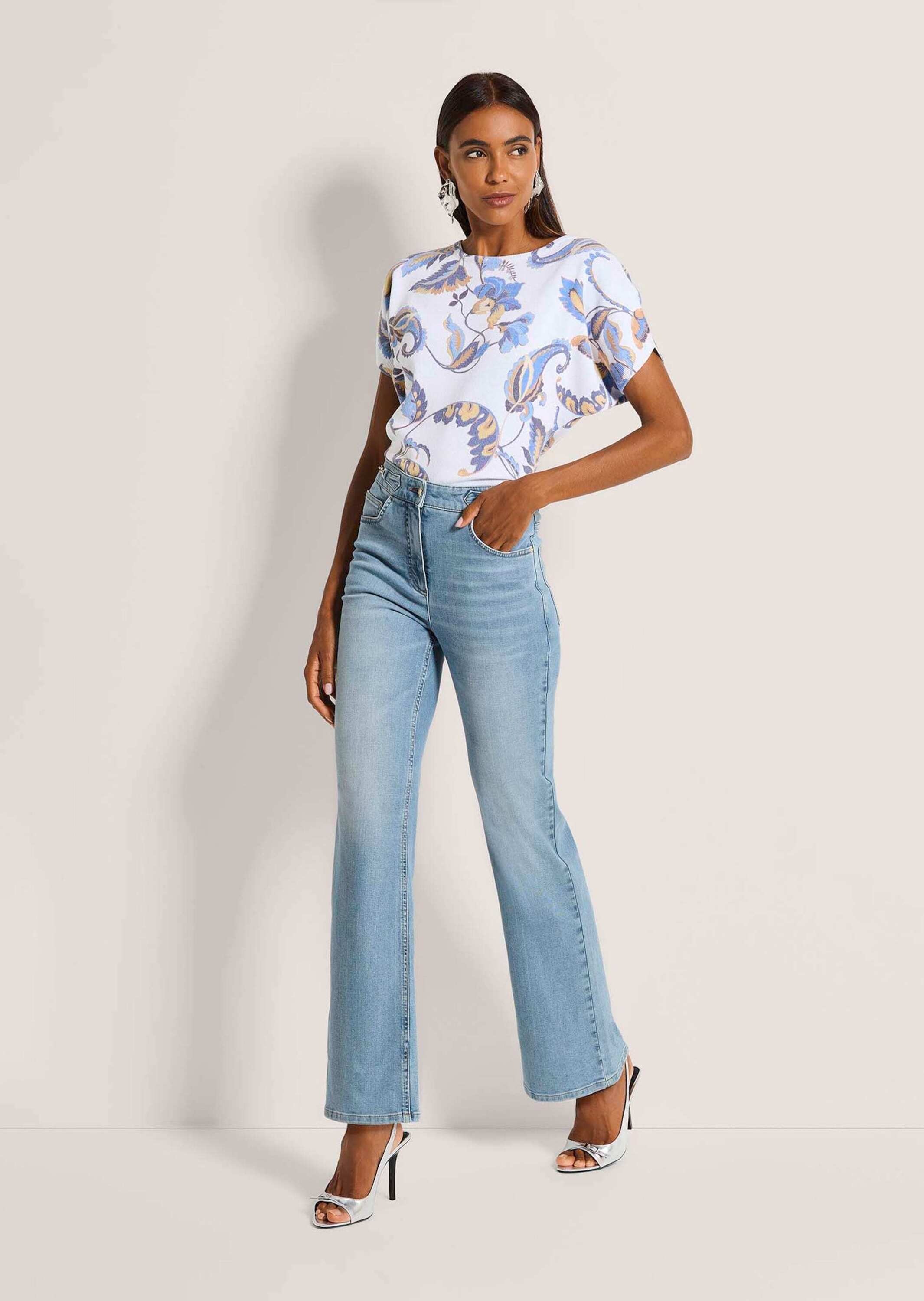 MADELEINE Regular-fit-Jeans "Jeans Straight-Leg-Jeans mit Formbund" günstig online kaufen