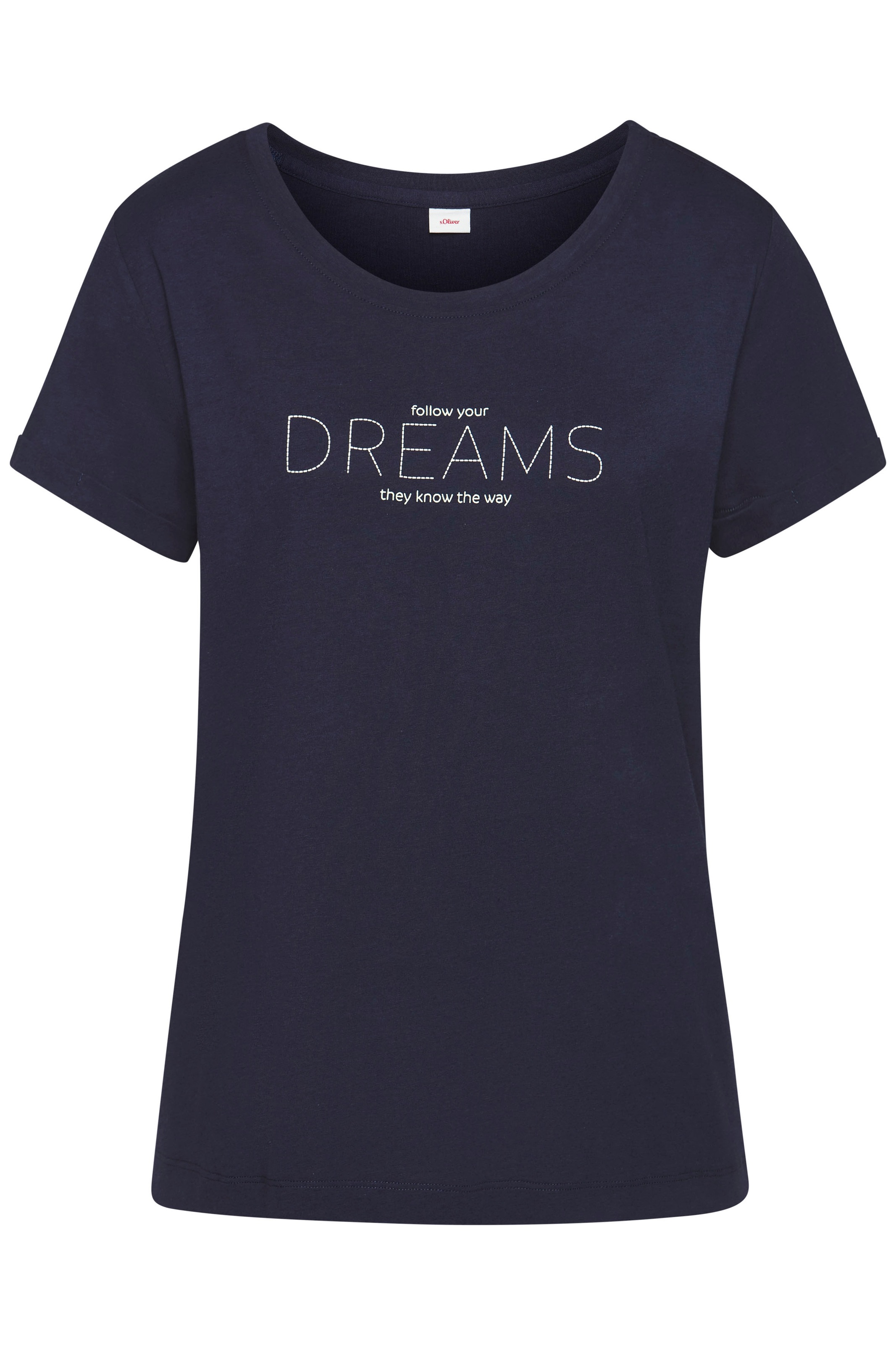 s.Oliver Pyjamaoberteil 1-teilig, mit Frontdruck günstig online kaufen