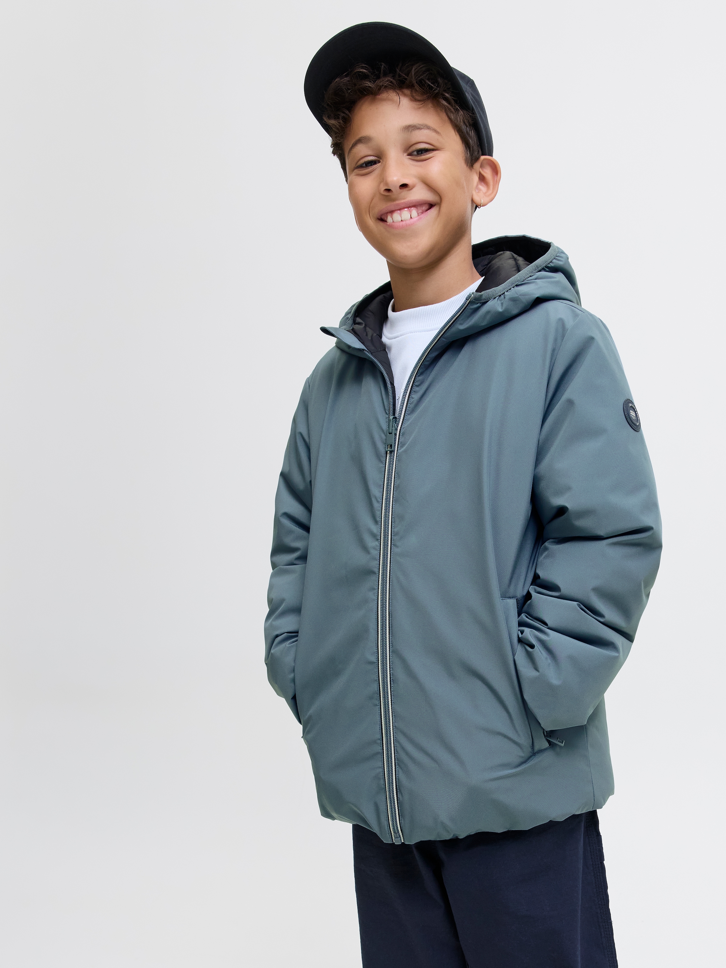 Jack & Jones Junior Outdoorjacke »JJEBROOK REVERSIBLE JACKET SN JNR«, mit Kapuze