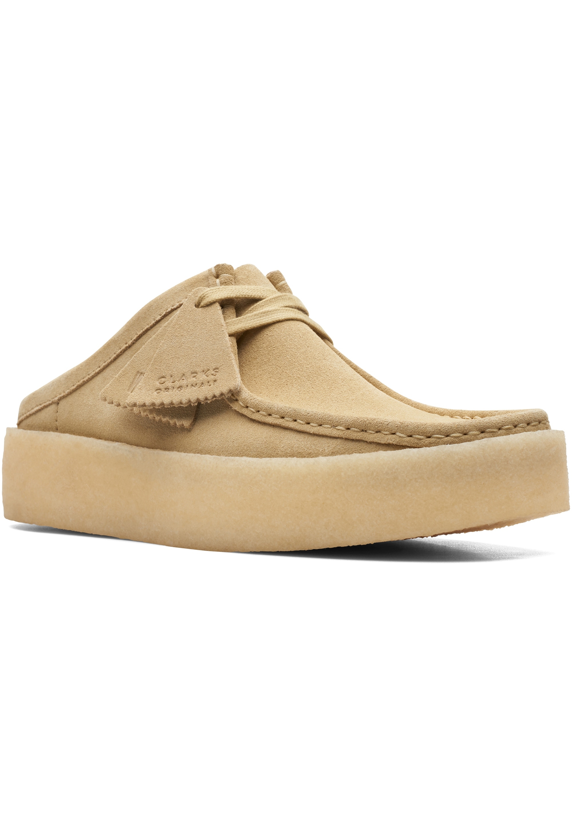 Clarks Hausschuh »Wallabee«  aus recyceltem Wildleder