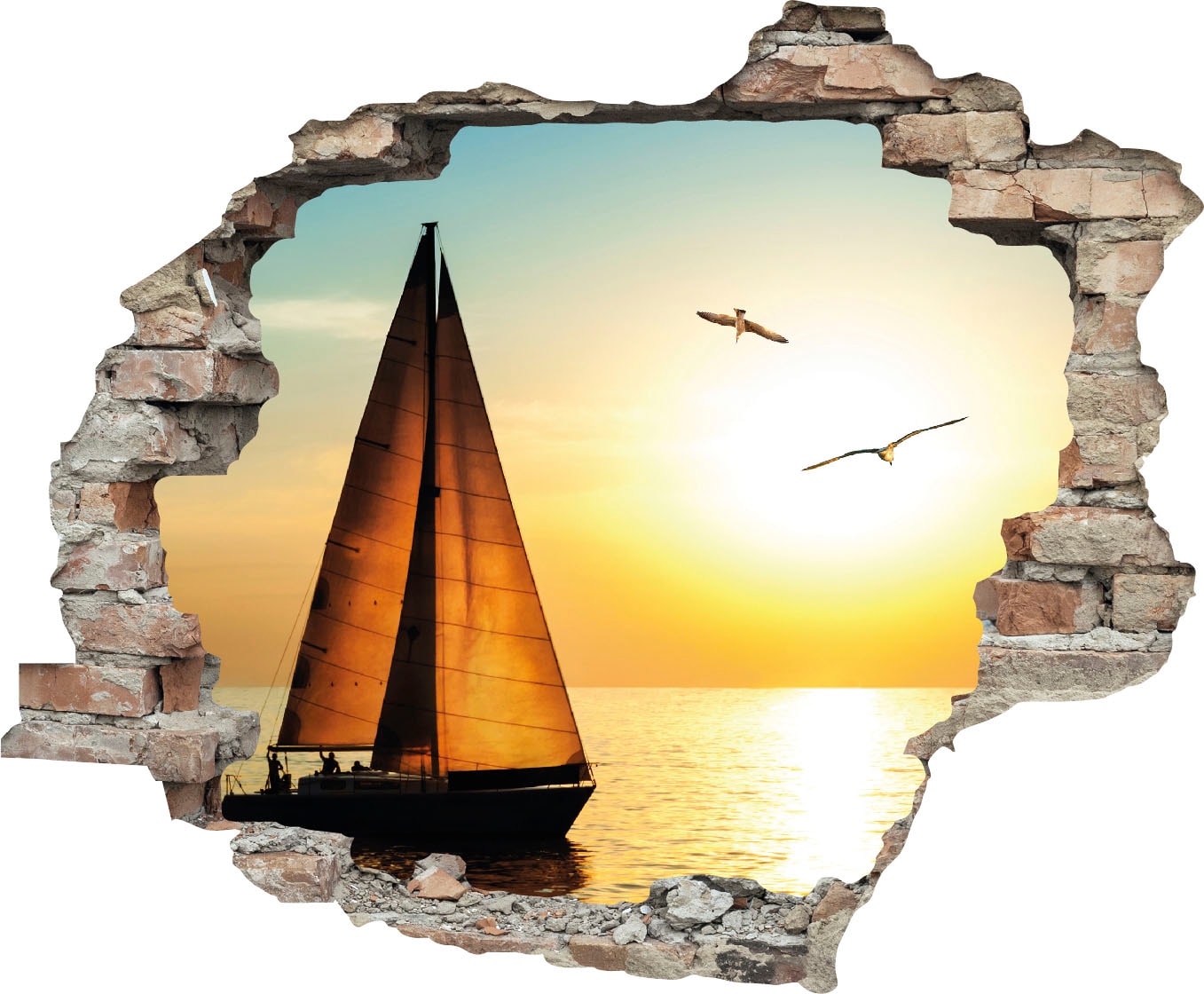 queence Wandtattoo »Segelboot« (1 St.)