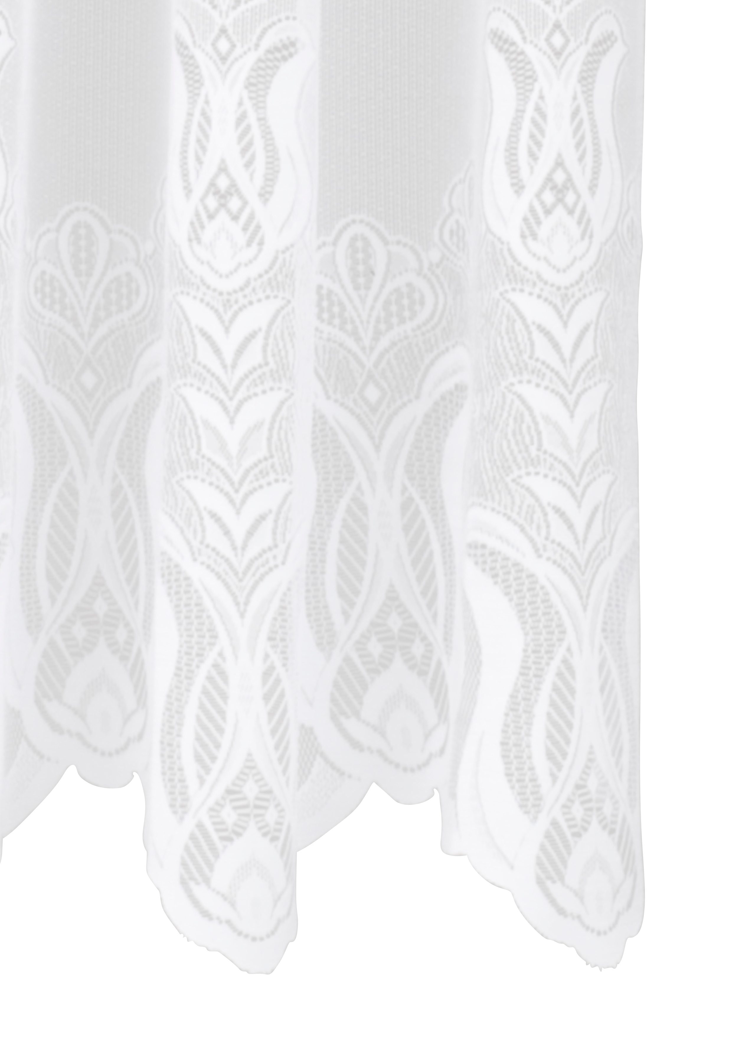 Thumbnail - Weckbrodt Gardine "Aletta", (1 St.), Jacquard, strukturiert, halbtransparent, Allover,Motiv, Bordüre, Store