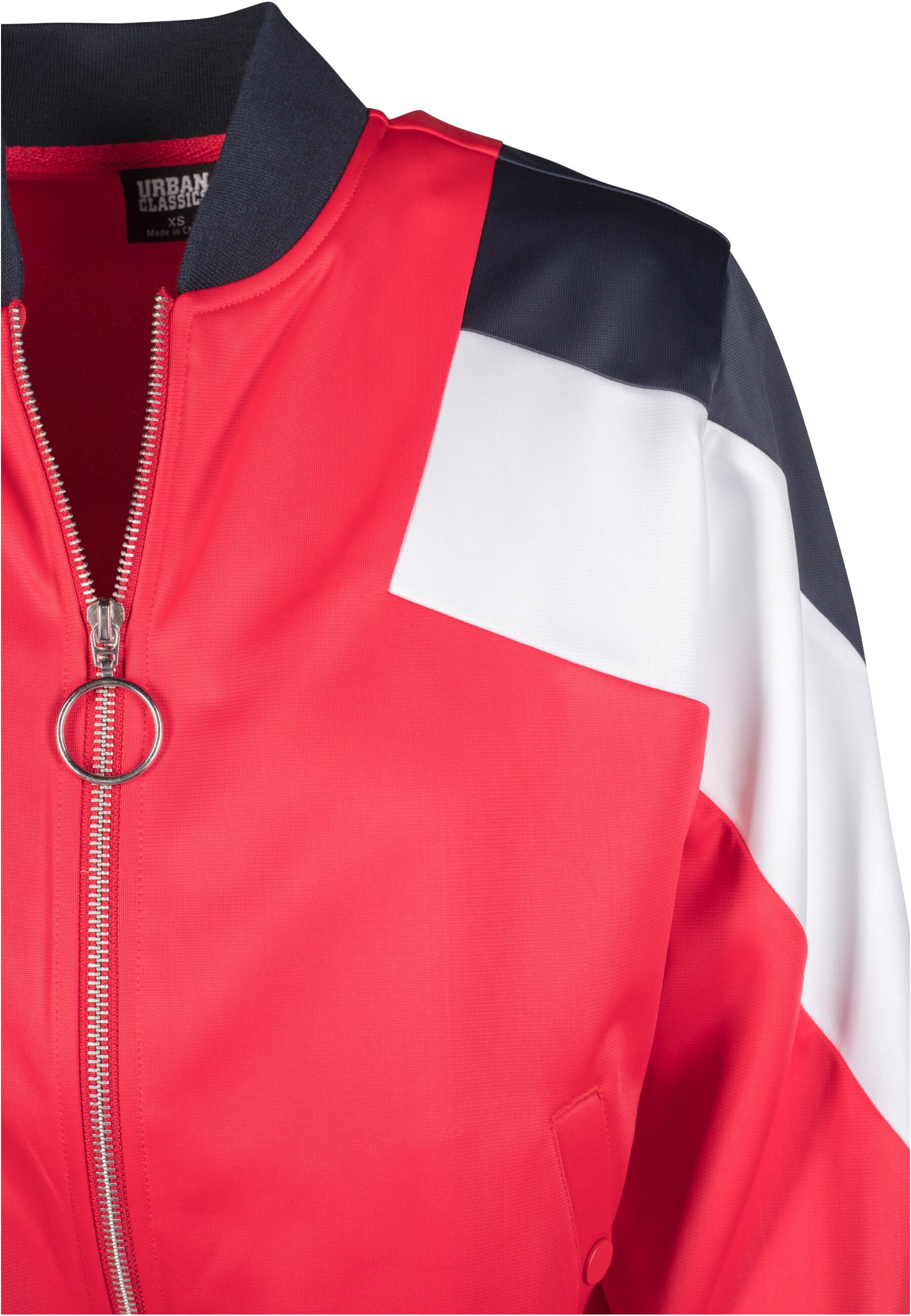 URBAN CLASSICS Allwetterjacke »Urban Classics Damen Ladies 3-Tone Track Jacket«, (1 St.), ohne Kapuze