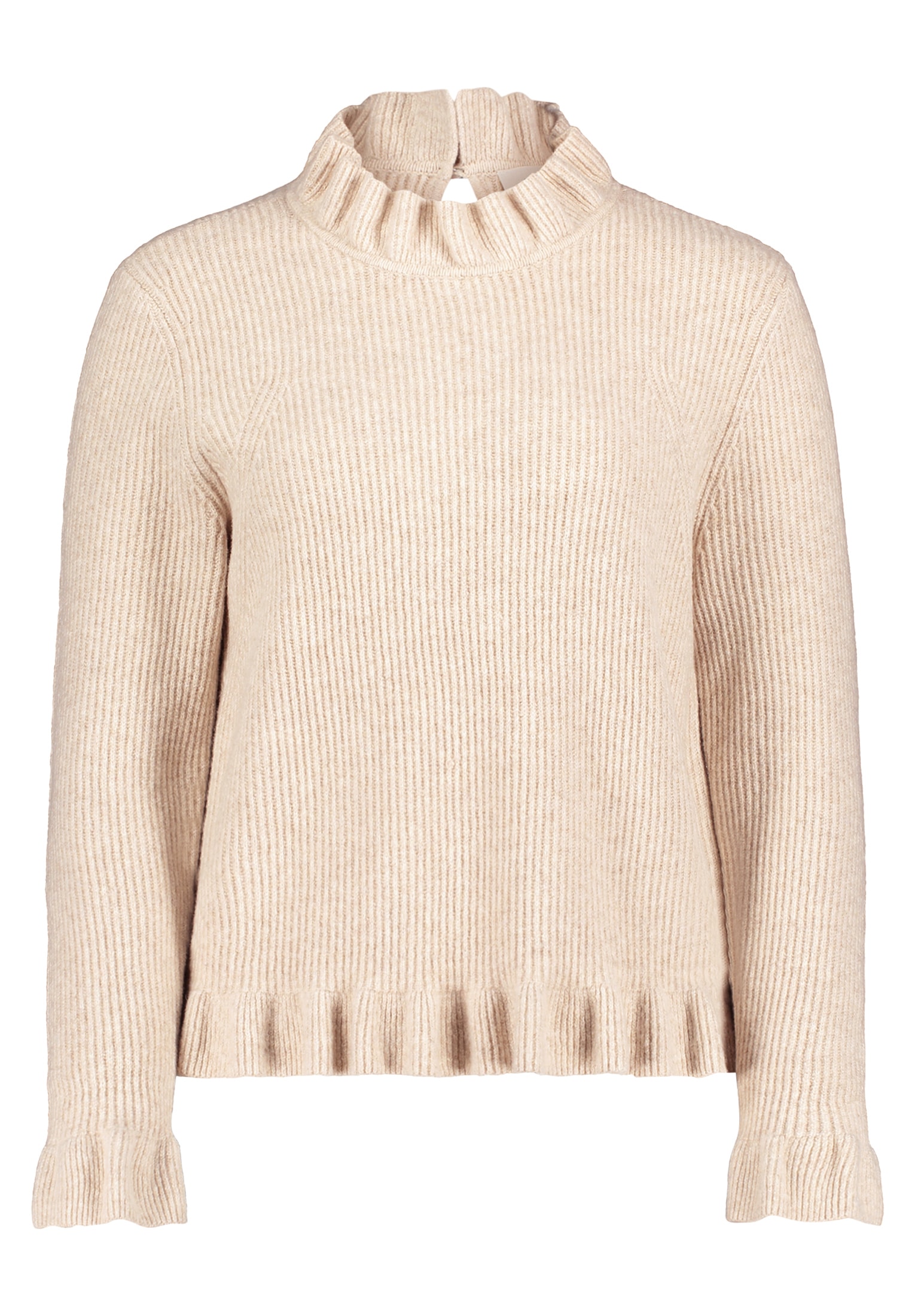 Cartoon Strickpullover »Cartoon Strickpullover mit Rüschen«, (1 tlg.), Struktur