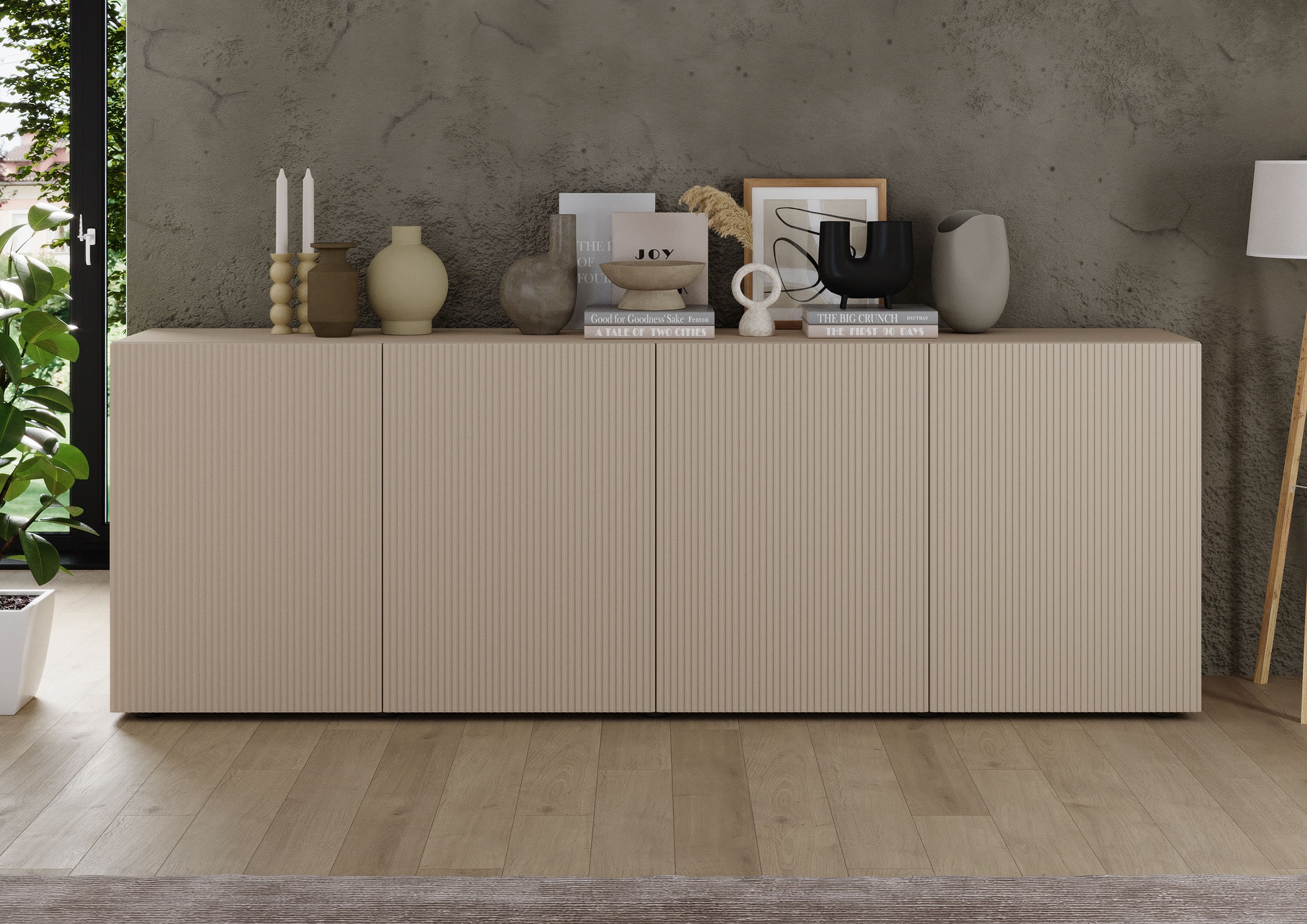INOSIGN Sideboard "Rio Breite 240 cm, Kommode mit 4 Türen, Anrichte,", geri günstig online kaufen