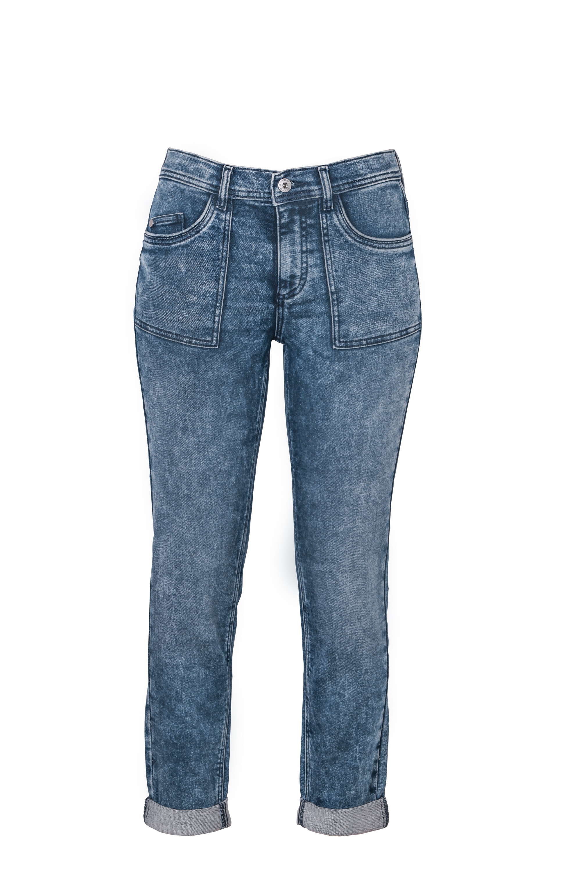 STOOKER WOMEN 5-Pocket-Jeans »Jogg Edition DAVOS«, Boyfrienjeans Casual Clean Wash Denim Jeans für Damen