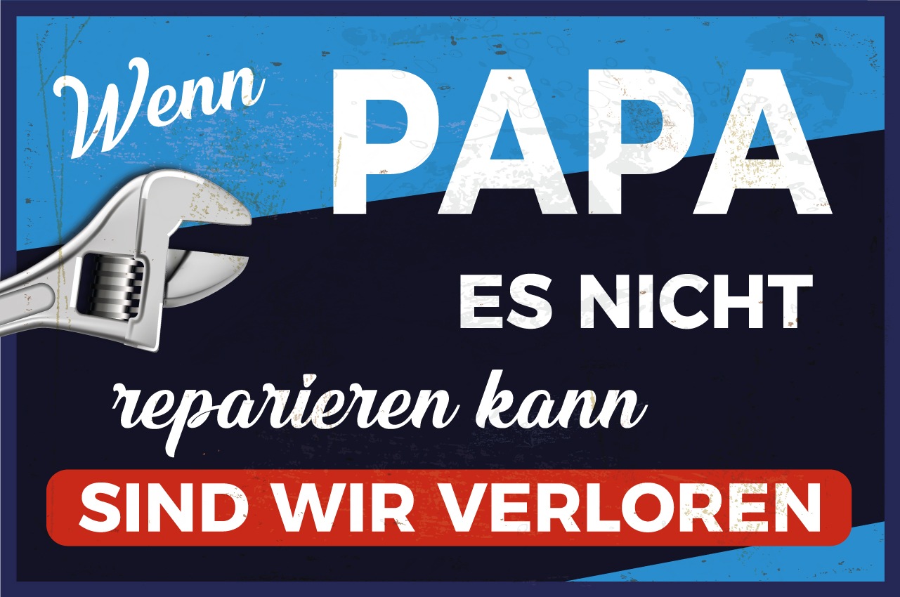 queence Alu-Dibond-Druck »Papa«, Sprüche-Sprüche & Texte, Papa, witzige Sprüche, Schild