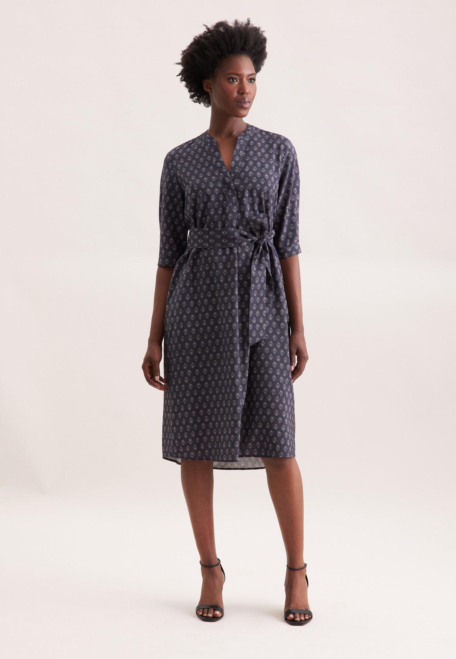 seidensticker 3/4 V-Neck Druck
