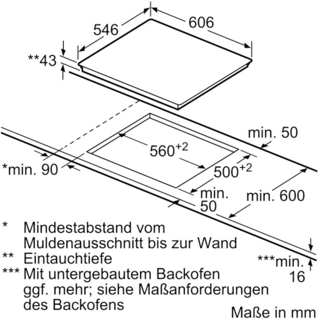 NEFF Elektro-Kochfeld von SCHOTT CERAN® »T16TT76N0«, T16TT76N0