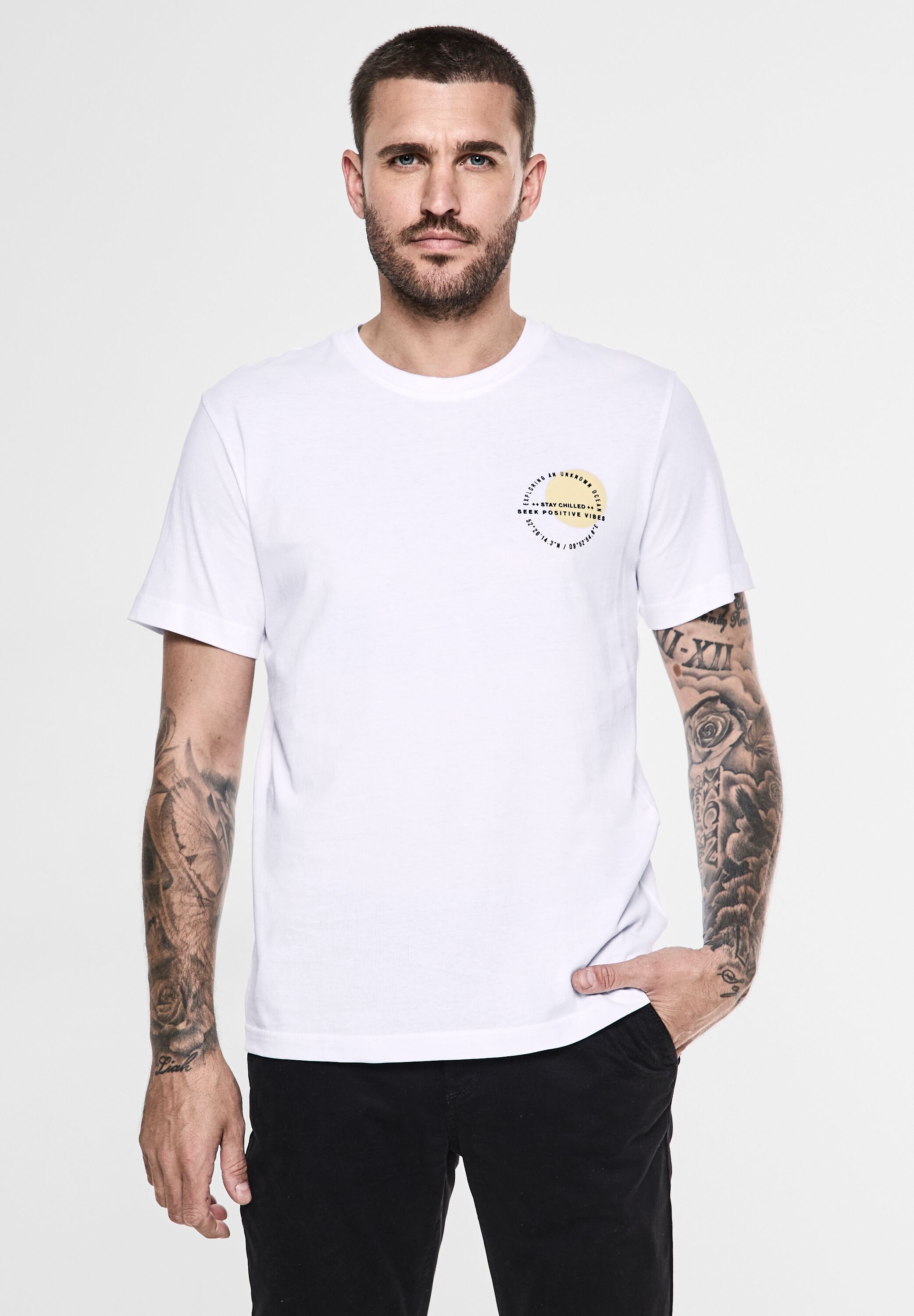 STREET ONE MEN T-Shirt, aus reiner Baumwolle günstig online kaufen