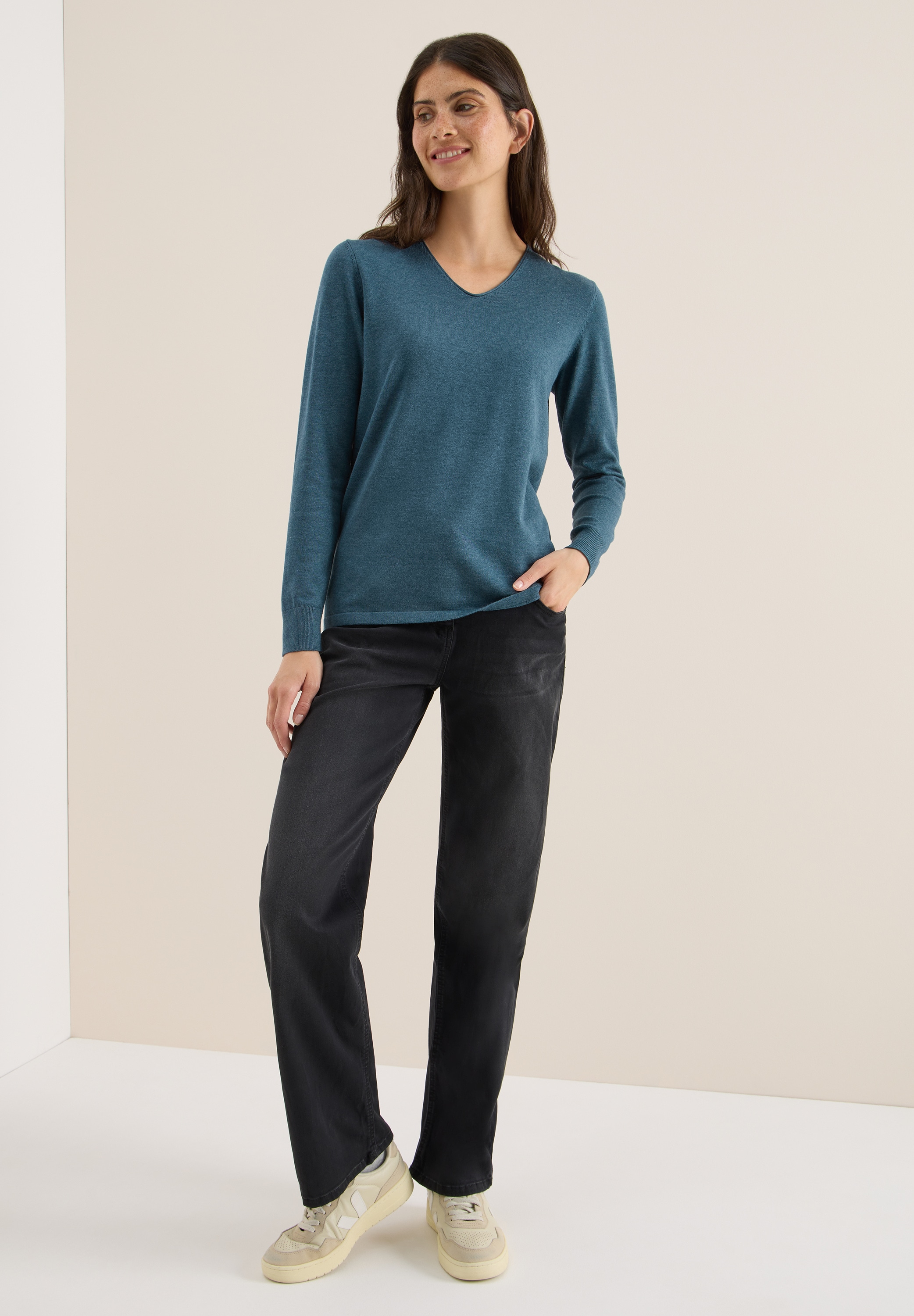 Cecil Strickpullover, im soften Baumwoll-Mix
