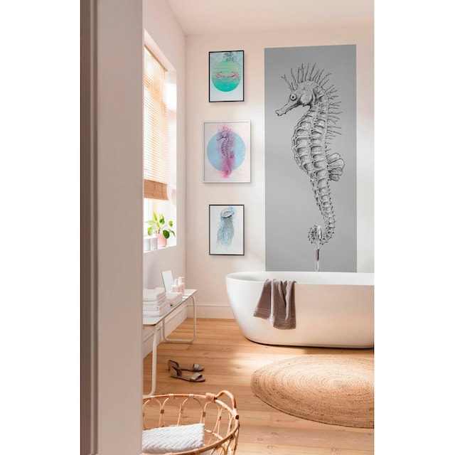 Komar Poster »Jellyfish Watercolor«, Tiere, (1 St.), Kinderzimmer,  Schlafzimmer, Wohnzimmer | BAUR