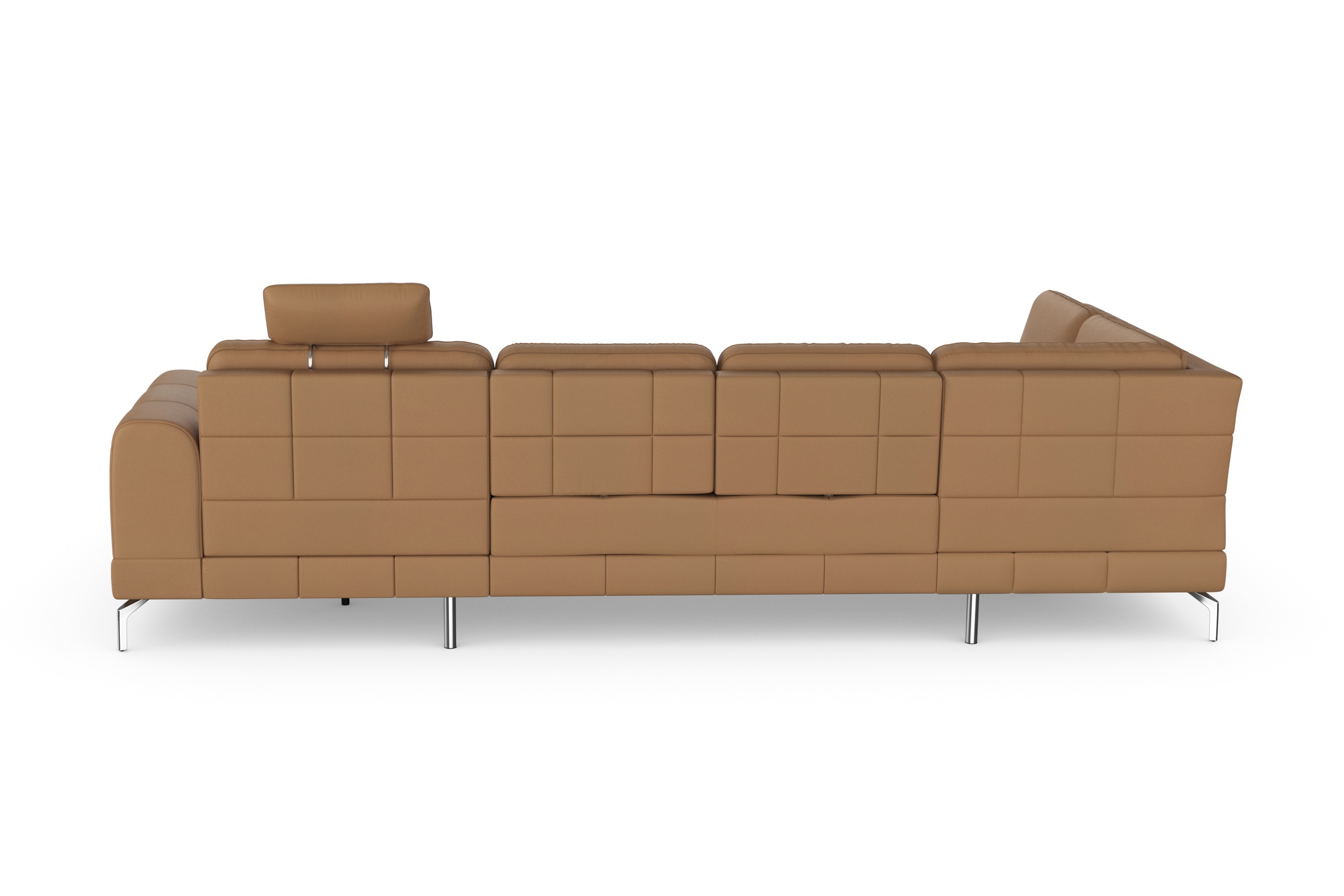 sit&more Wohnlandschaft »Bendigo U-Form«, inklusive Sitztiefenverstellung, Bodenfreiheit 15 cm, in 2 Fußfarben