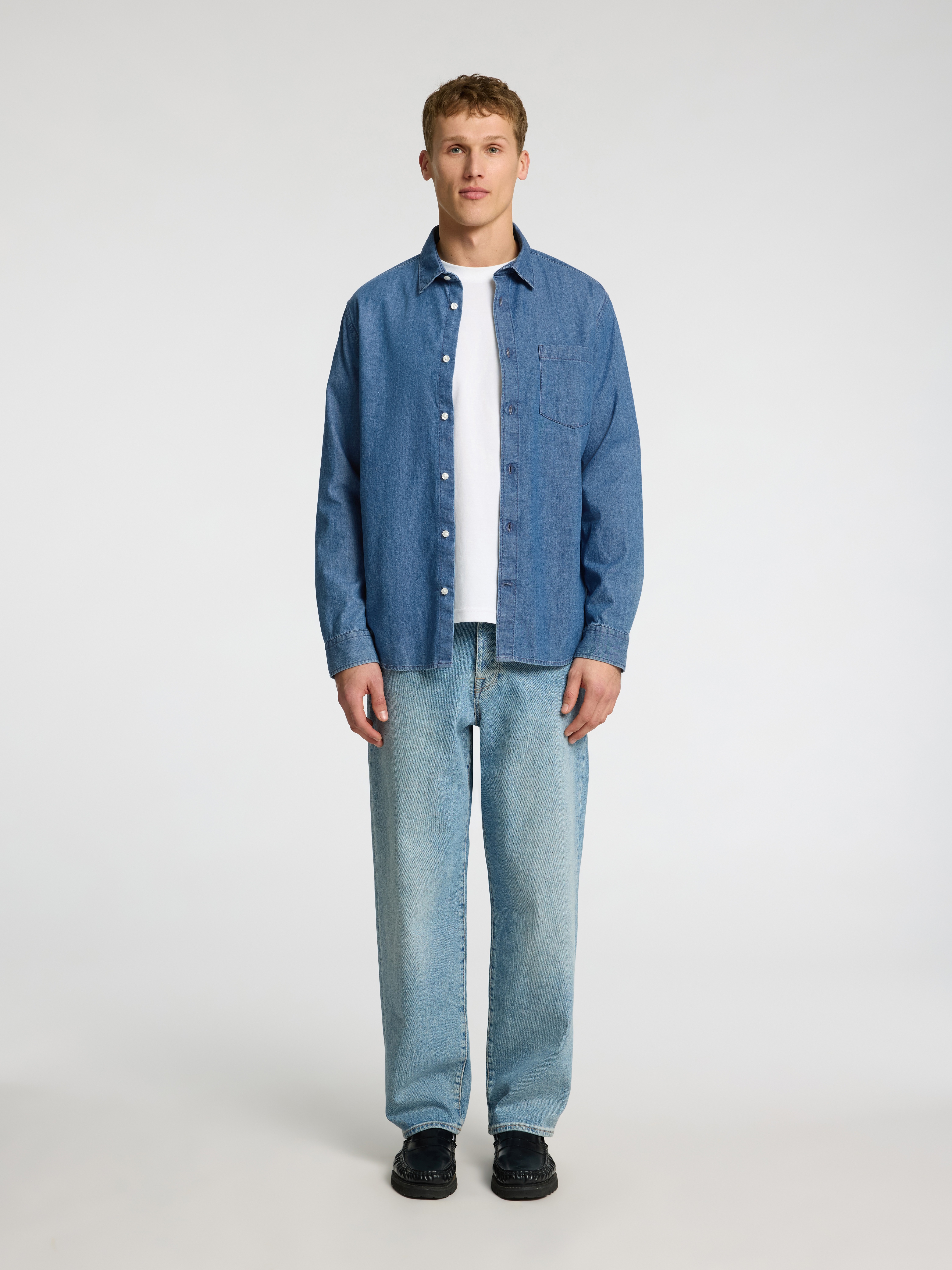 Thumbnail - SELECTED HOMME Langarmhemd "SLHREGCARLO DENIM LS SHIRT NOOS"