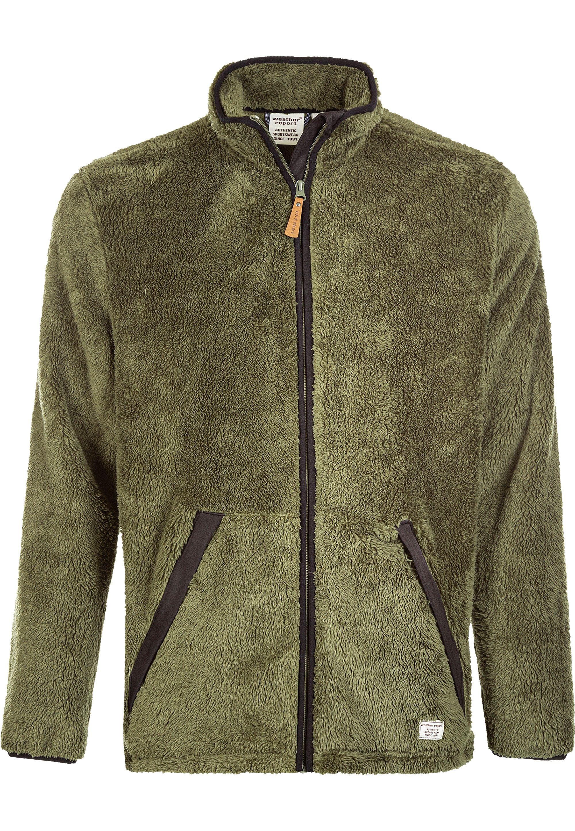 WEATHER REPORT Fleecejacke »Legend«, mit samtigem Finish