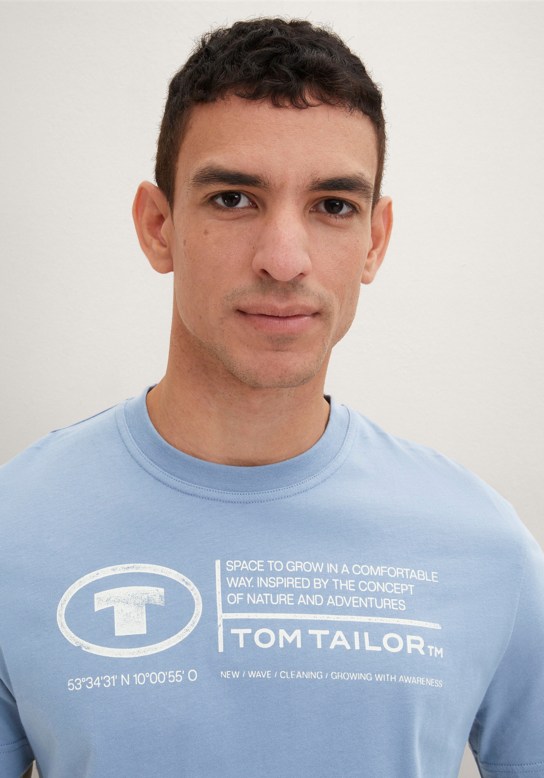 TOM TAILOR Print-Shirt »Tom Tailor Herren T-Shirt Frontprint«