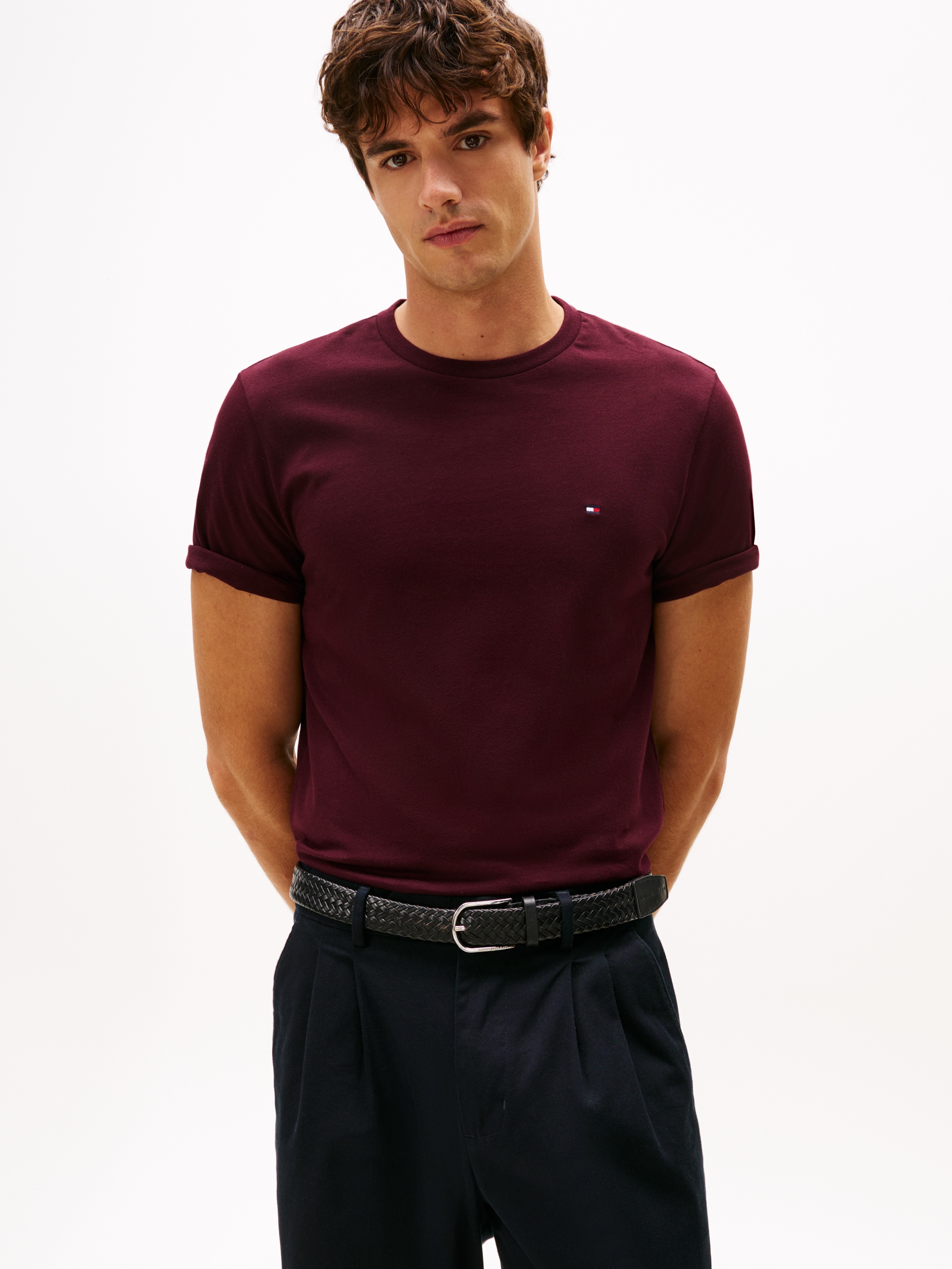 Tommy Hilfiger T-Shirt "ESSENTIAL REG FIT SOLID TEE", mit Rundhalsausschnit günstig online kaufen