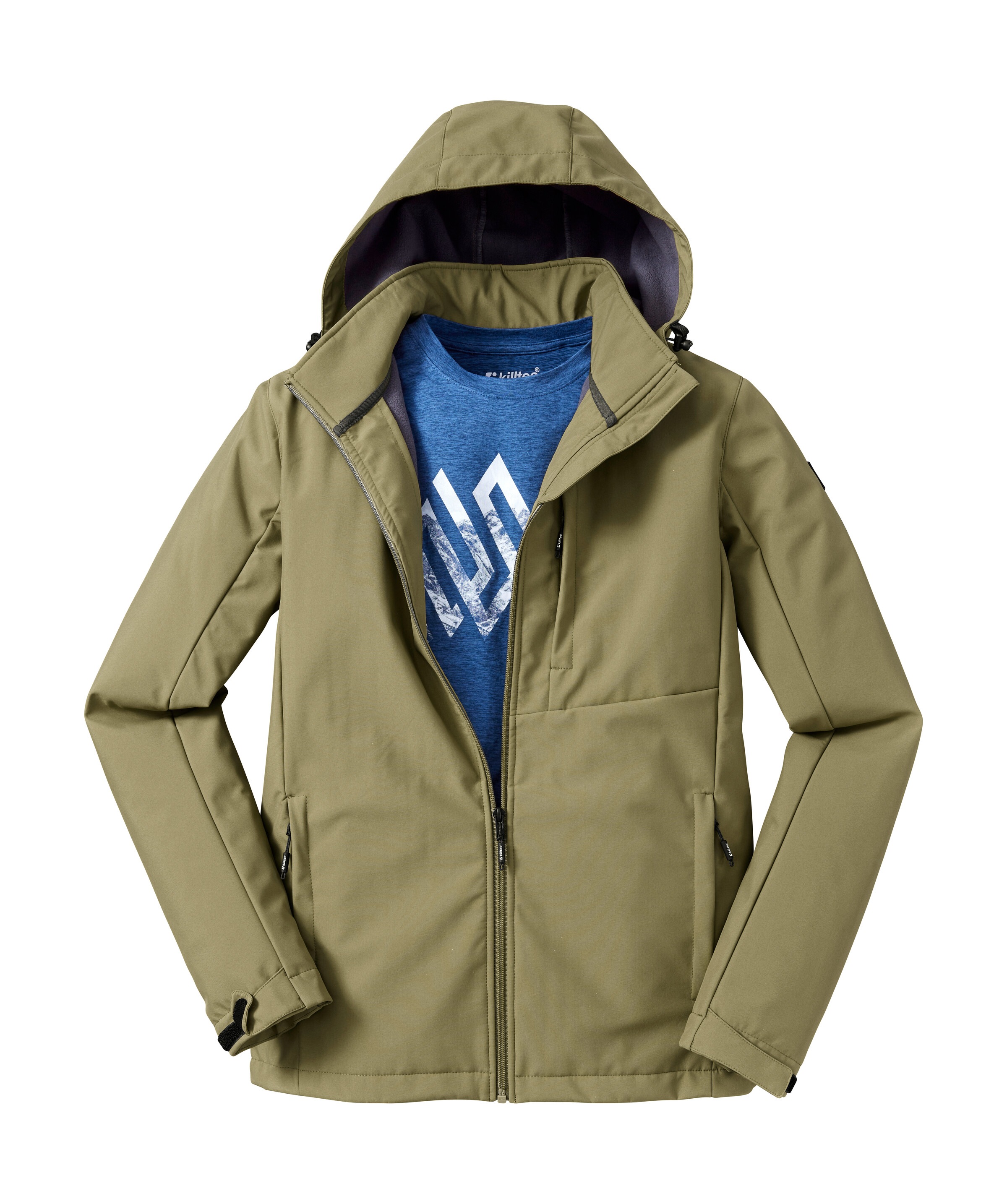 Killtec Softshelljacke »KOS 103 MN SFTSHLL JCKT«, Atmungsaktive, wind- und wasserabweisende Softshelljacke, PFAS-frei