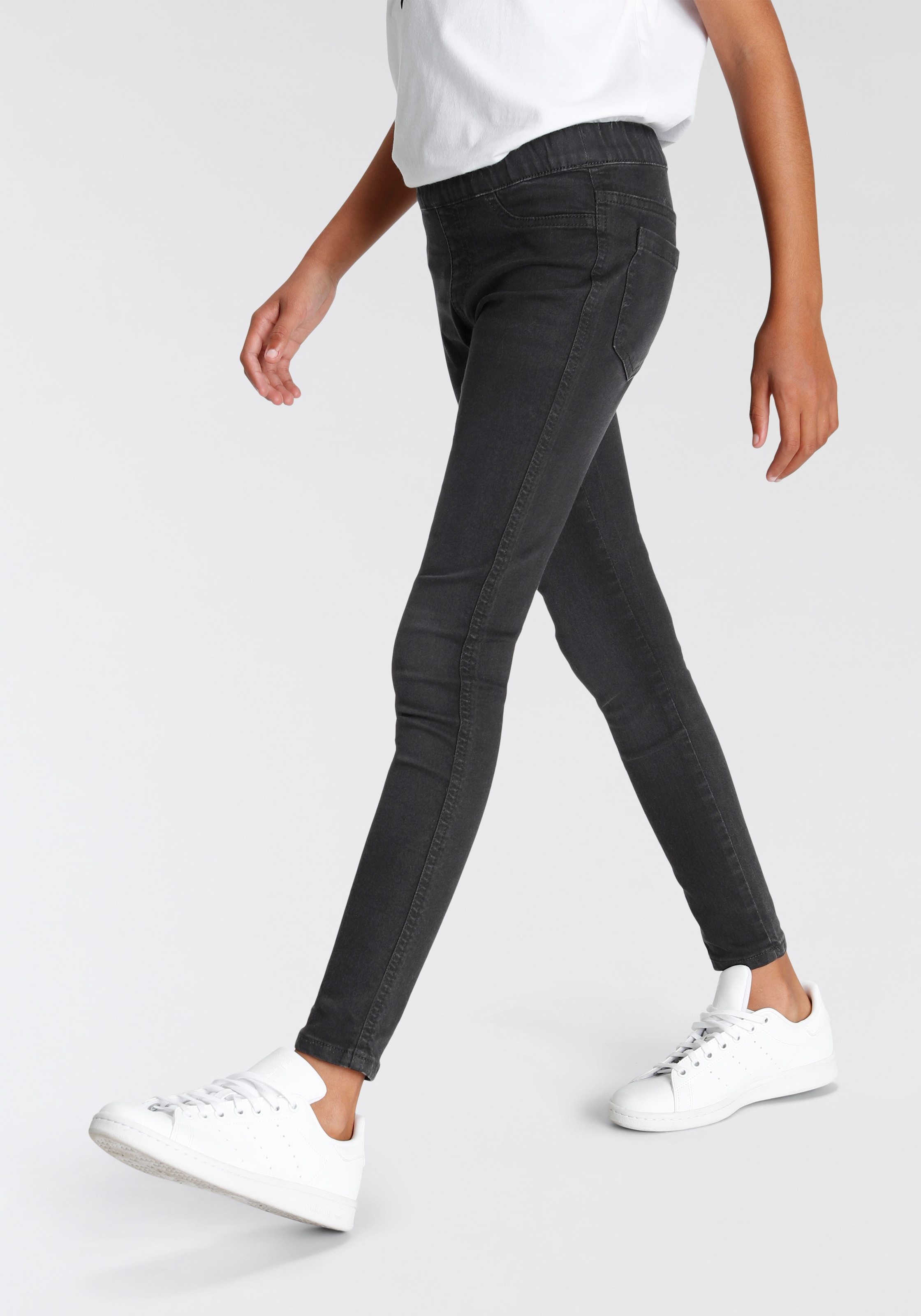 Gesäßtaschen Jeansjeggings, mit KIDSWORLD BAUR |