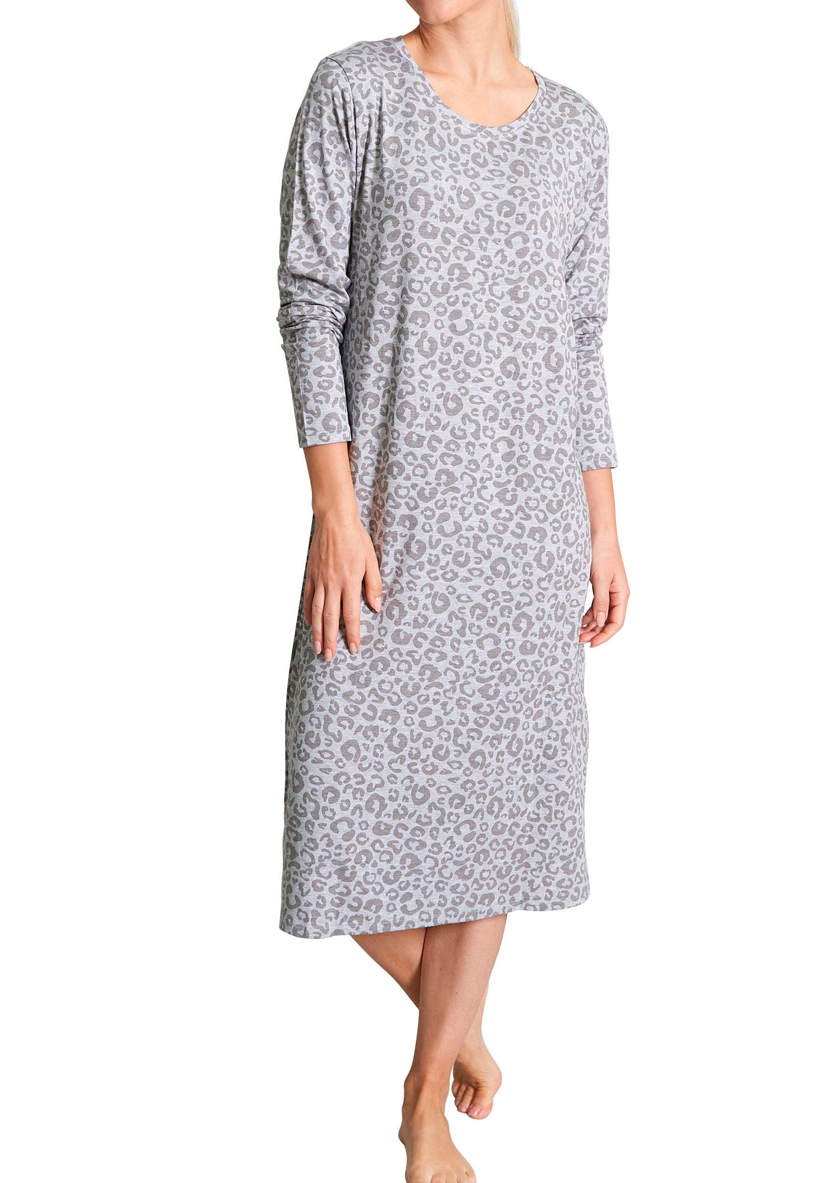 TOM TAILOR Nachthemd "Victoria" Ohne Taschen Mit Print, 3/4-Ärmel, Rundhals günstig online kaufen