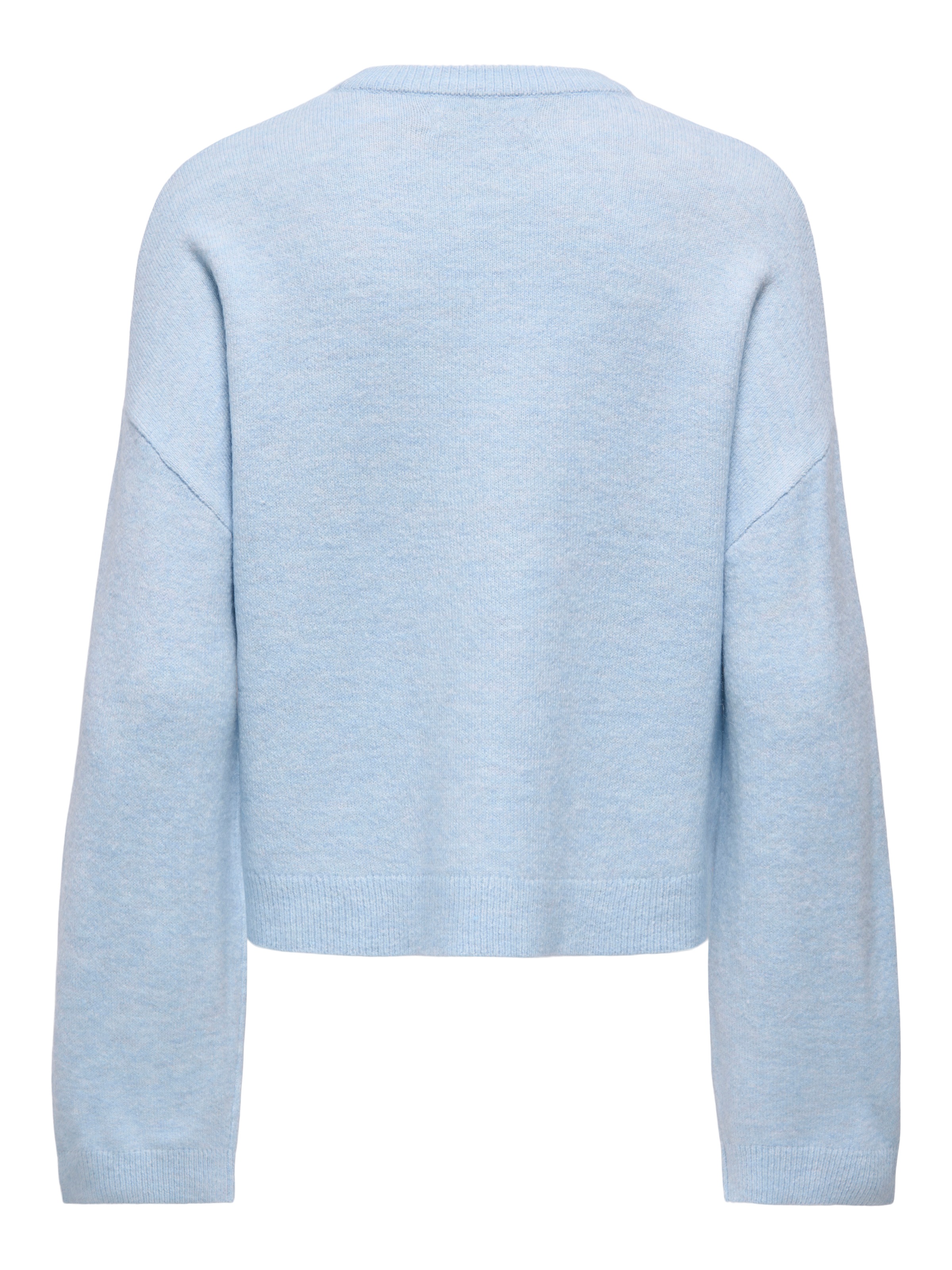 ONLY Rundhalspullover »ONLSIMONI L/S O-NECK PULLOVER KNT NOOS« Materialmix, regular fit