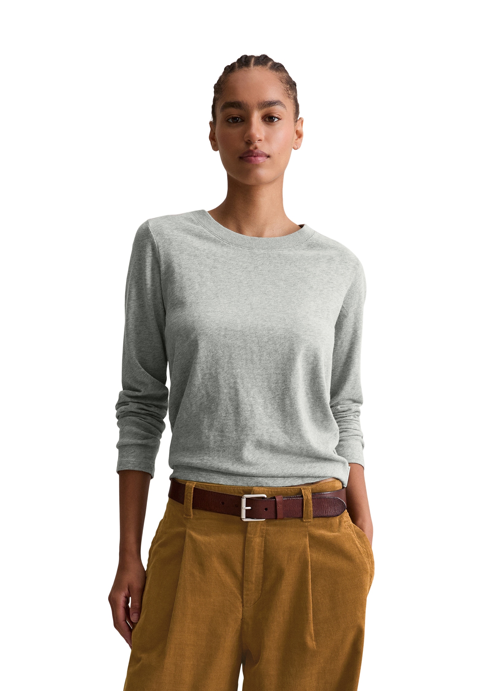 Marc OPolo DENIM Langarmshirt "aus Heavy Slub Jersey" günstig online kaufen