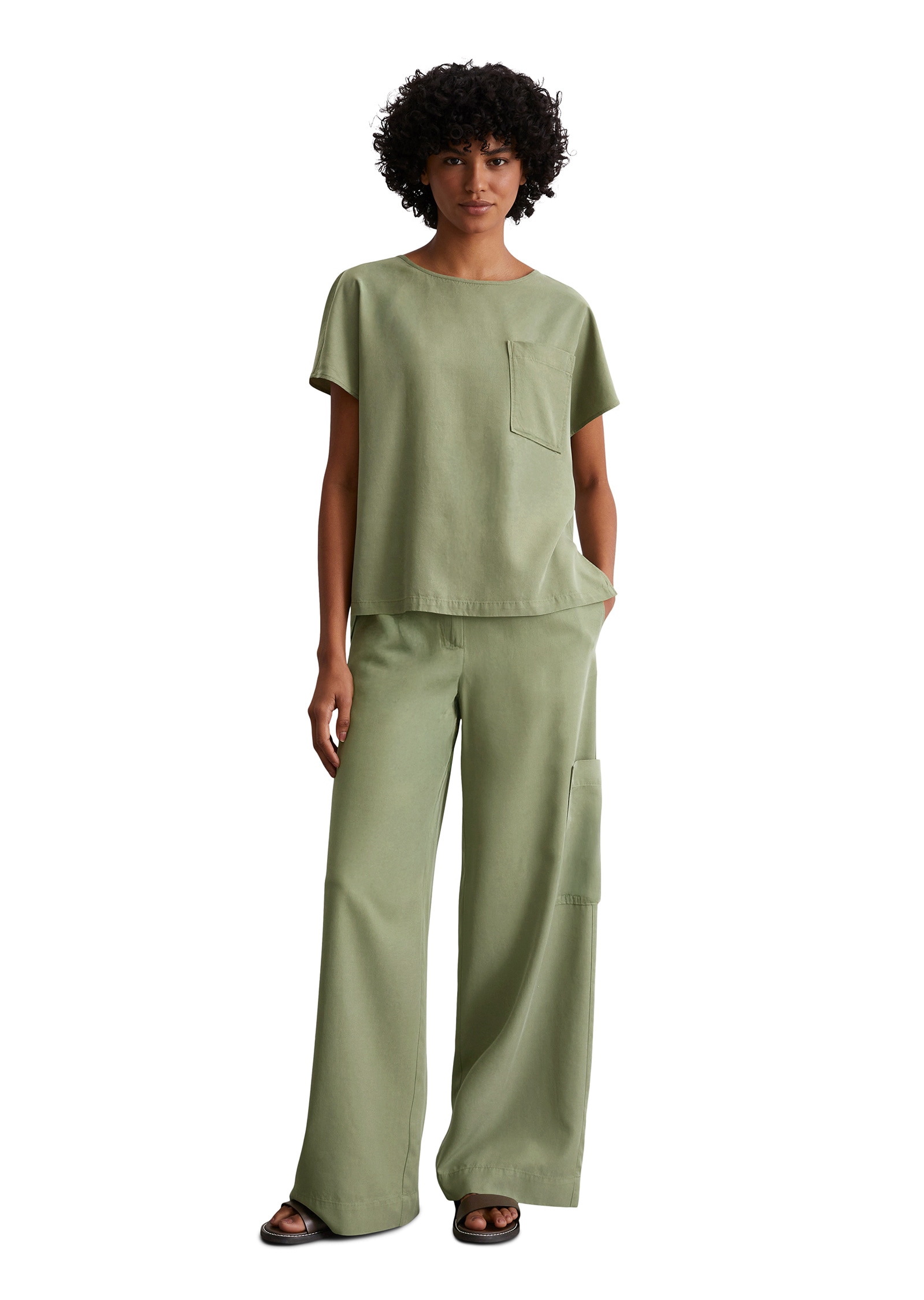 Marc OPolo Kurzarmbluse "aus TENCEL™ Lyocell" günstig online kaufen