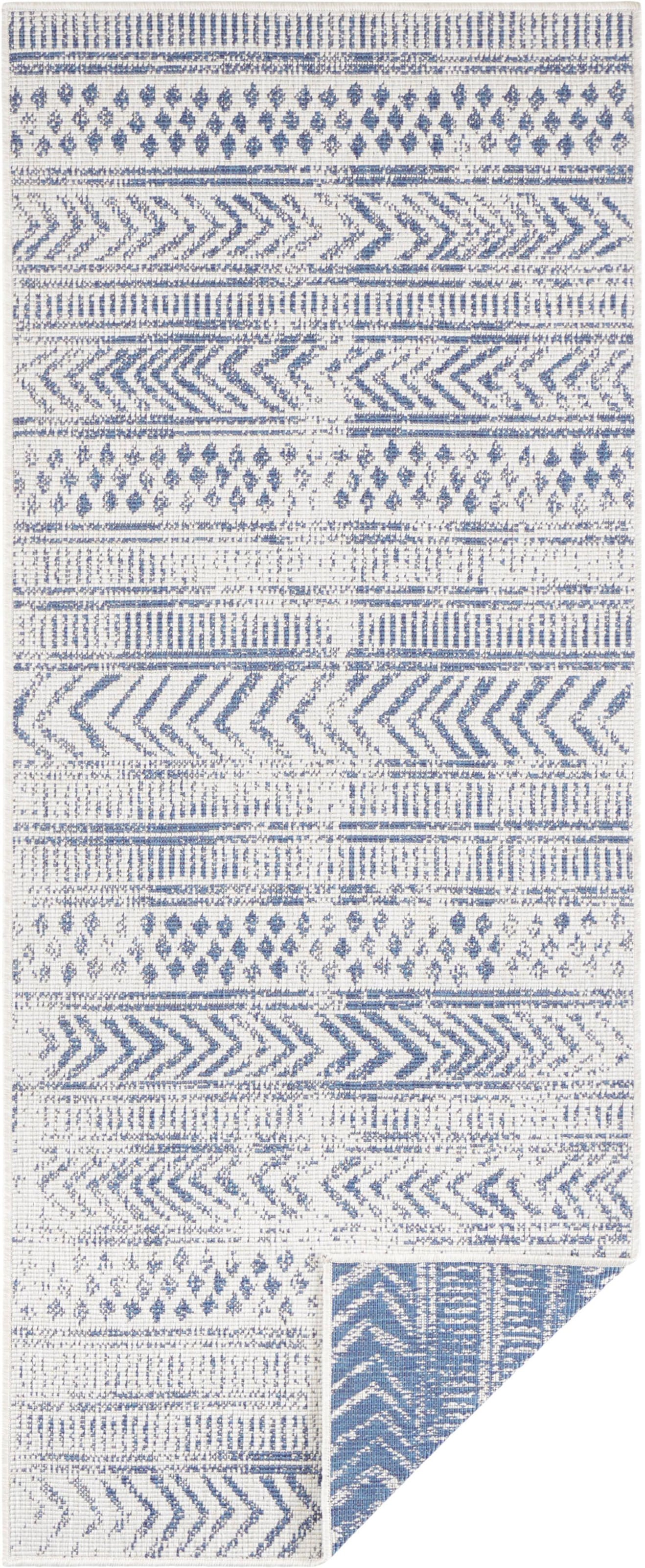 NORTHRUGS Läufer »BIRI«, rechteckig, In-& Outdoor, Wetterfest, Balkon, Garten, Wohnzimmer, Wasserfest, Boho