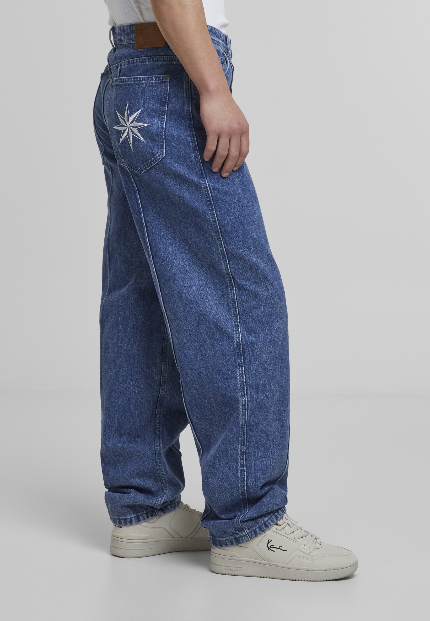 Karl Kani Bequeme Jeans »Karl Kani KK Tuck Straight Leg Denim Pants Vintage indigo«