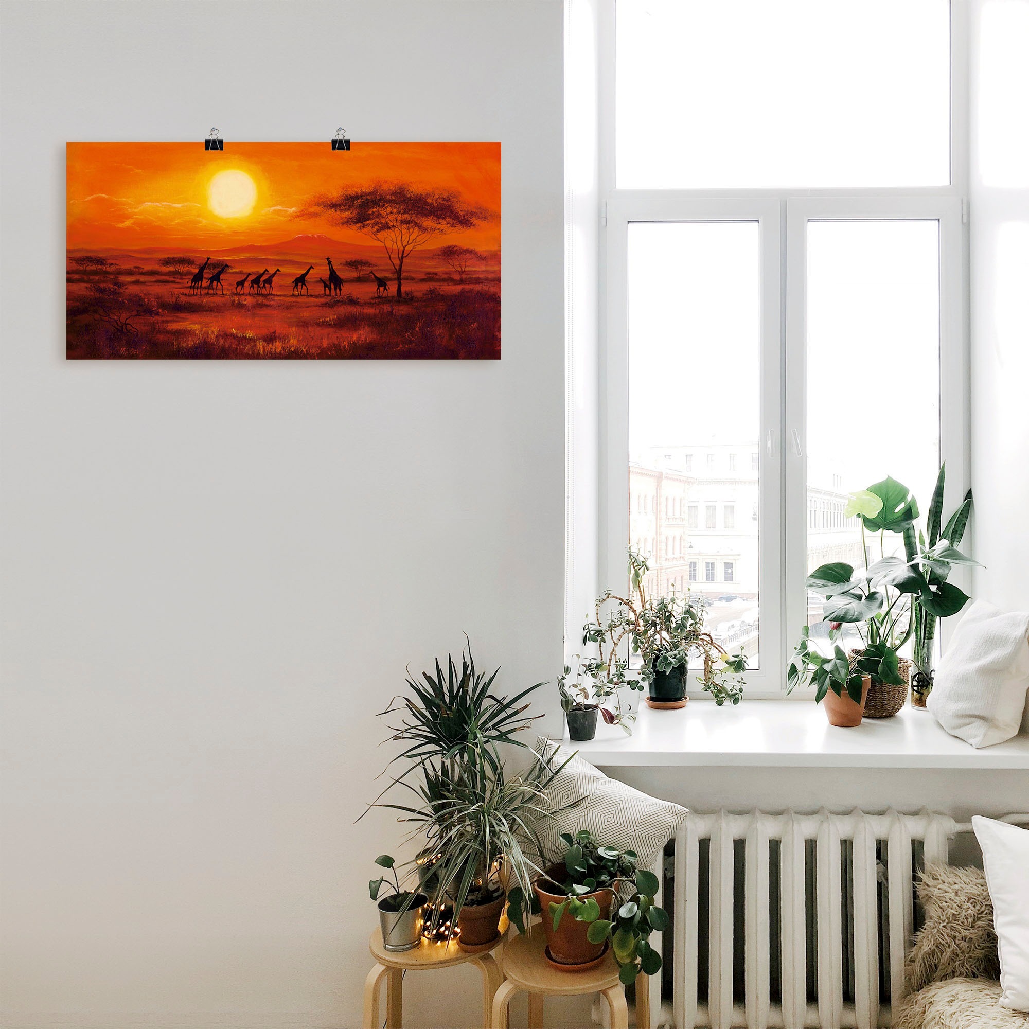 Artland Wandbild »Giraffenherde«, Afrika, (1 St.), als Poster, Wandaufkleber in verschied. Größen