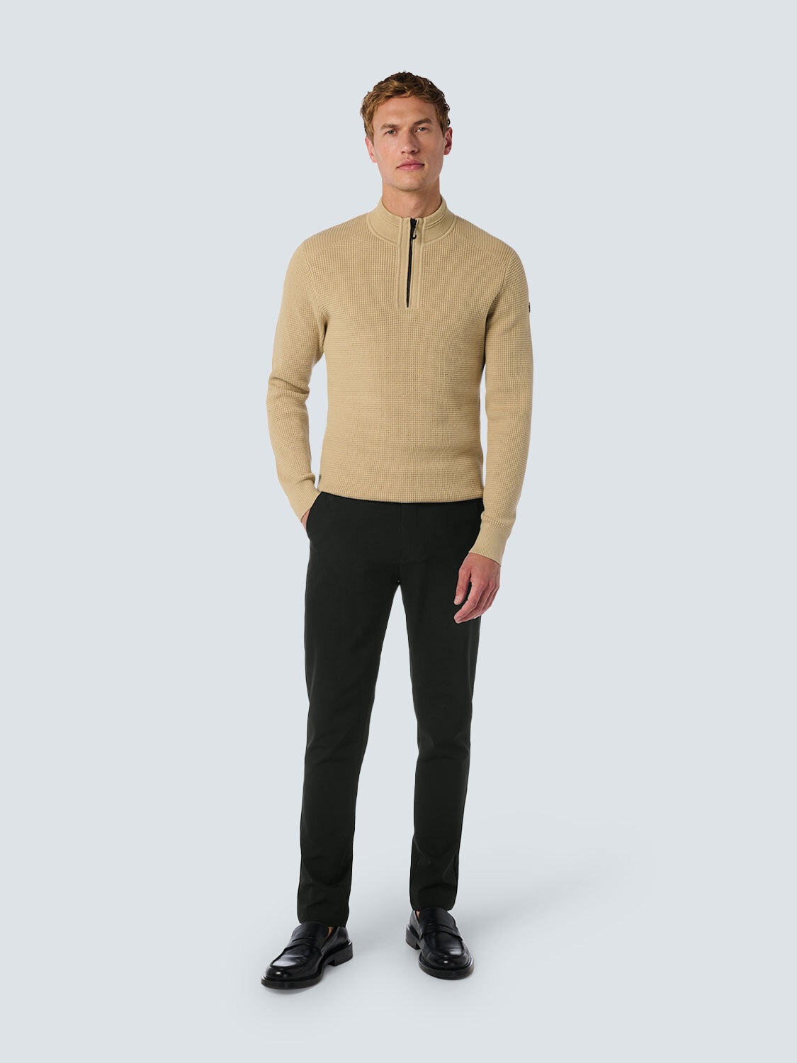 Chinohose NO EXCESS "No Excess Stretch Chino für Herren - The Sedoc Pants", Herren, Gr. M/34, Länge 34, schwarz, 88% Polyamid, 12% Elasthan, Hosen Chinohose 2