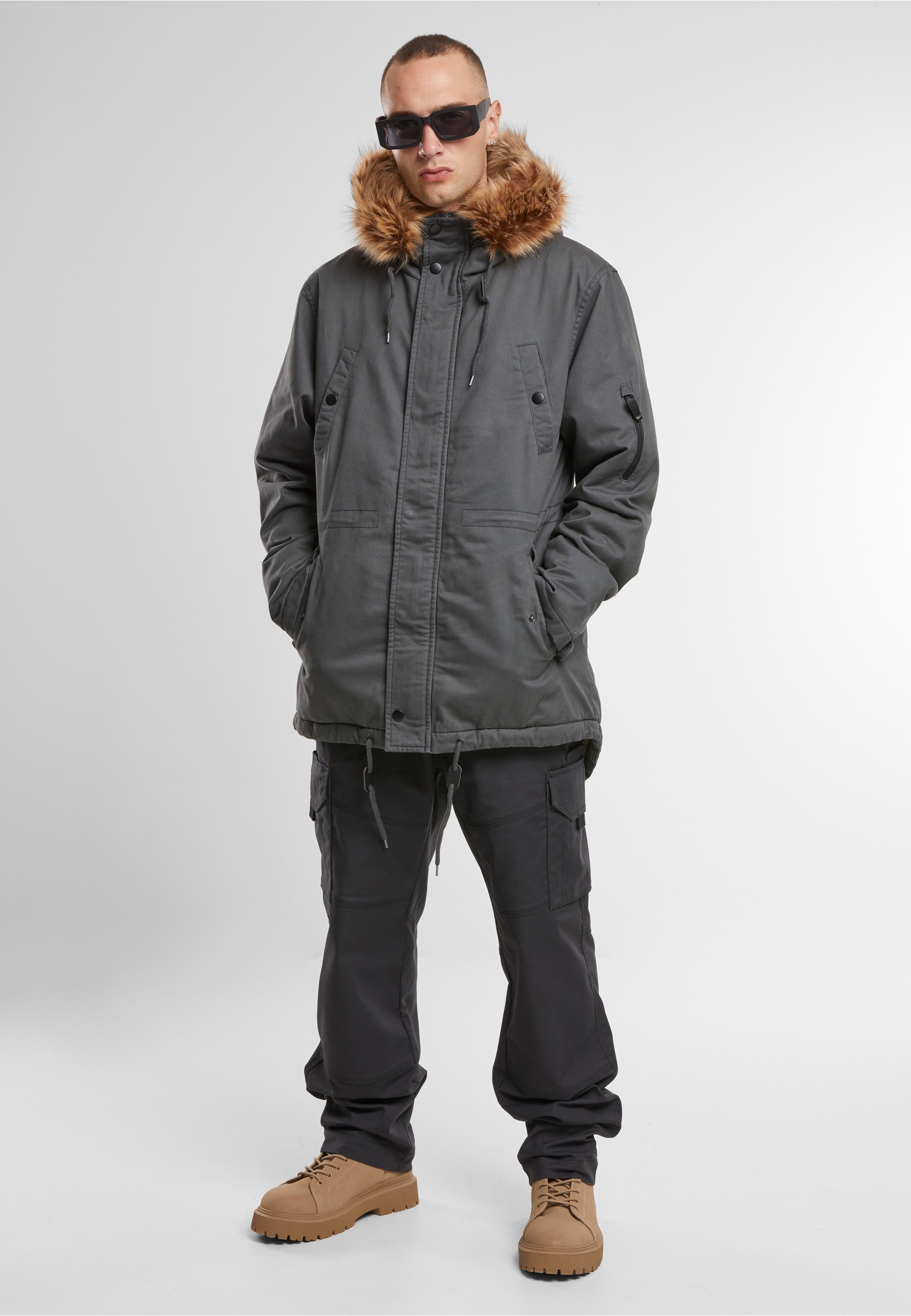 Brandit Parka »Brandit Brandit Men Fish Tail Parka« 1 Stk. tlg. mit Kapuze