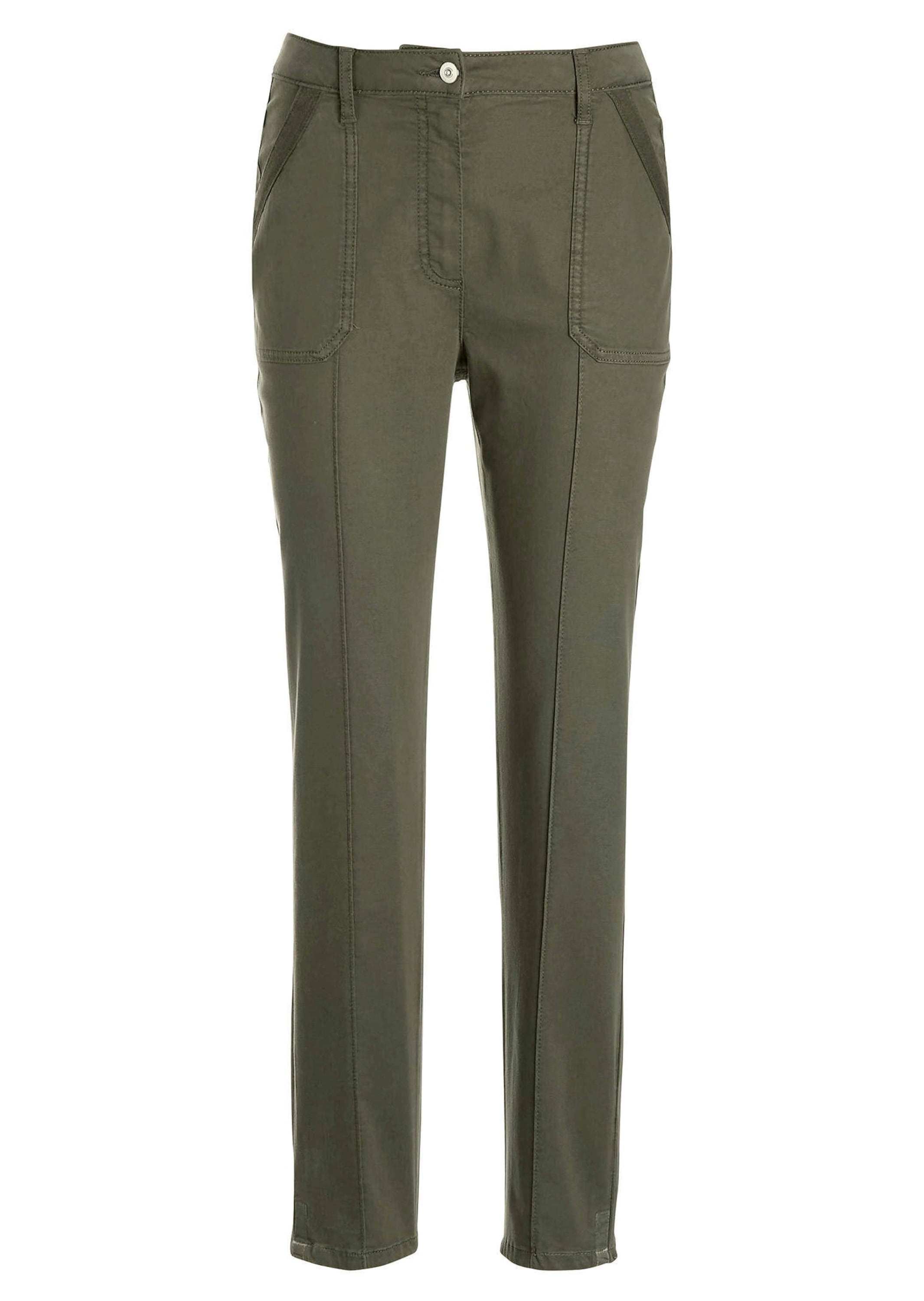 GOLDNER Stoffhose »Grüne, konische Hose SARA, sportiv«