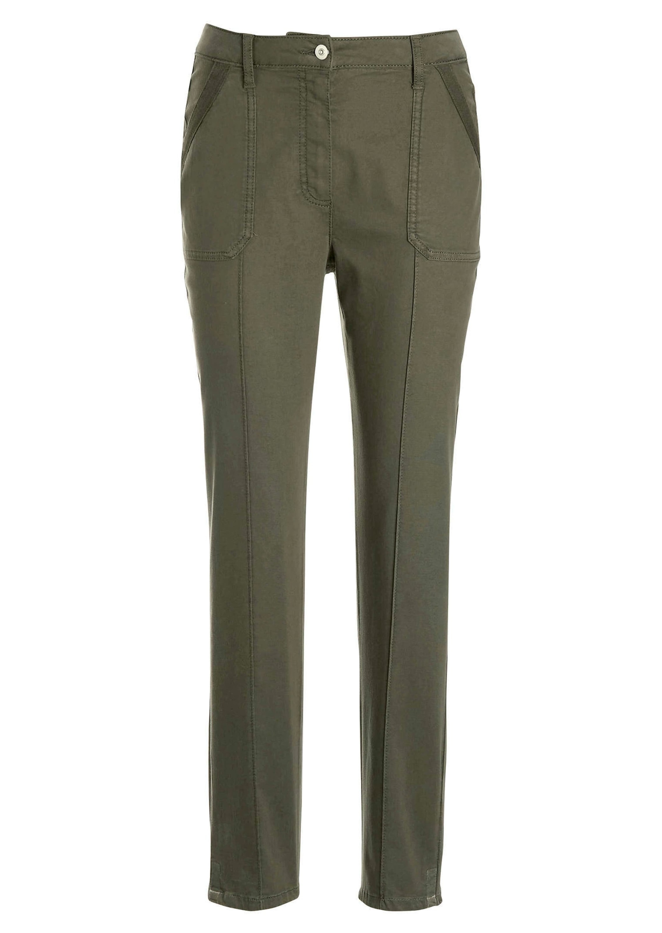 Thumbnail - GOLDNER Stoffhose "Grüne, konische Hose SARA, sportiv"