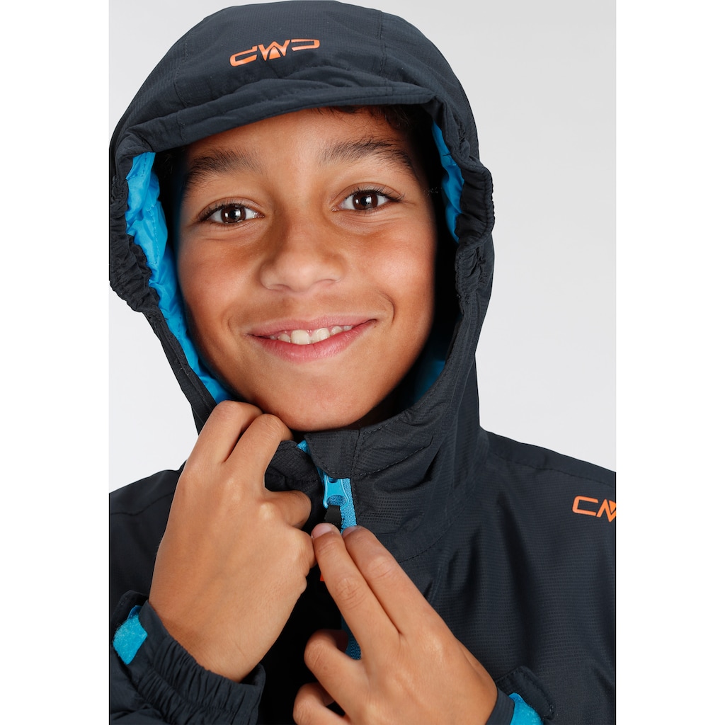 CMP Outdoorjacke »KID JACKET FIX HOOD - für Kinder«, mit Kapuze