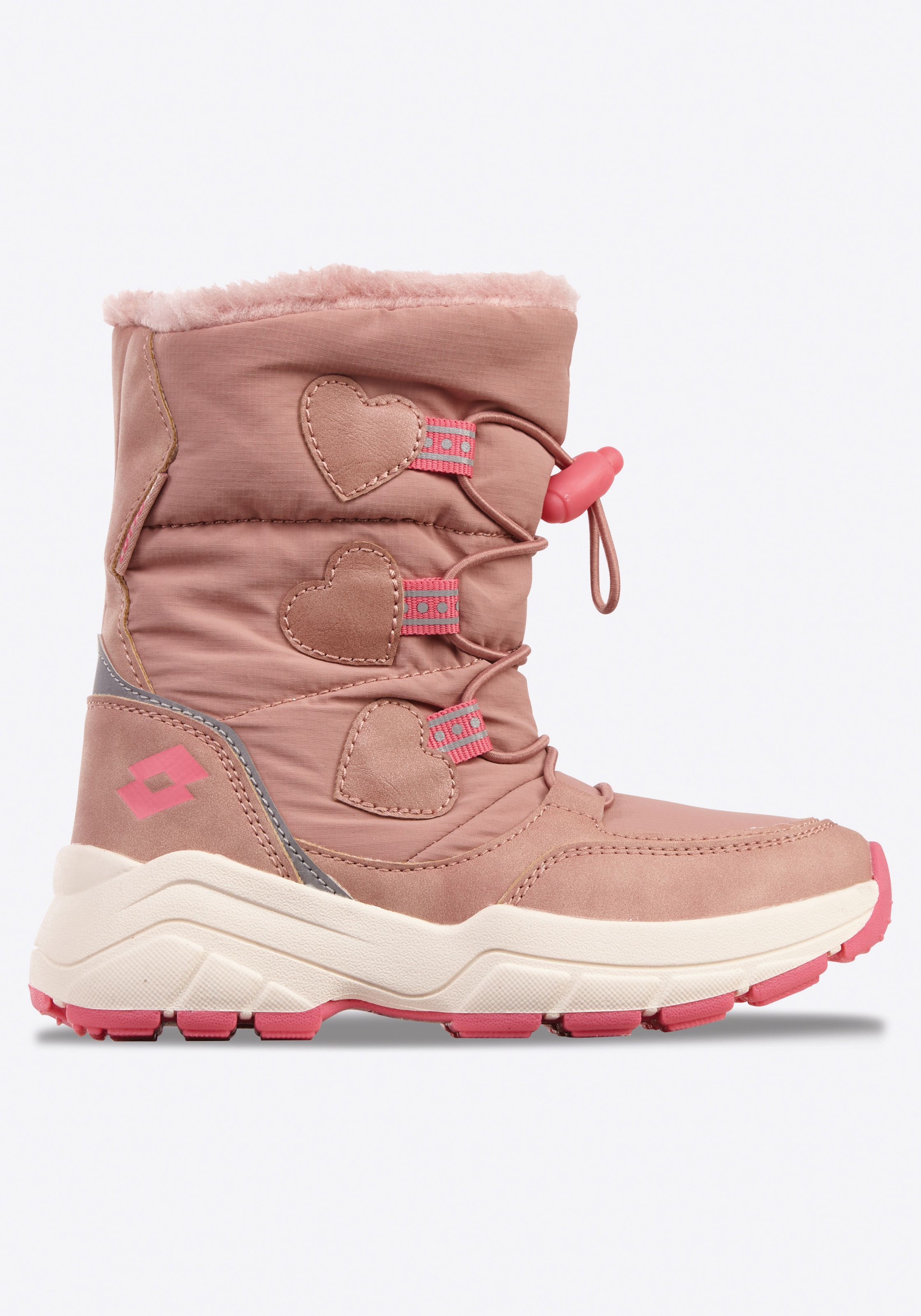 Winterboots LOTTO, Mädchen, Gr. 31, pink (rose, pink), Synthetik, Schuhe Winterboots, Winterschuhe, Winterstiefel, Snowboots, wasserdicht & gefüttert