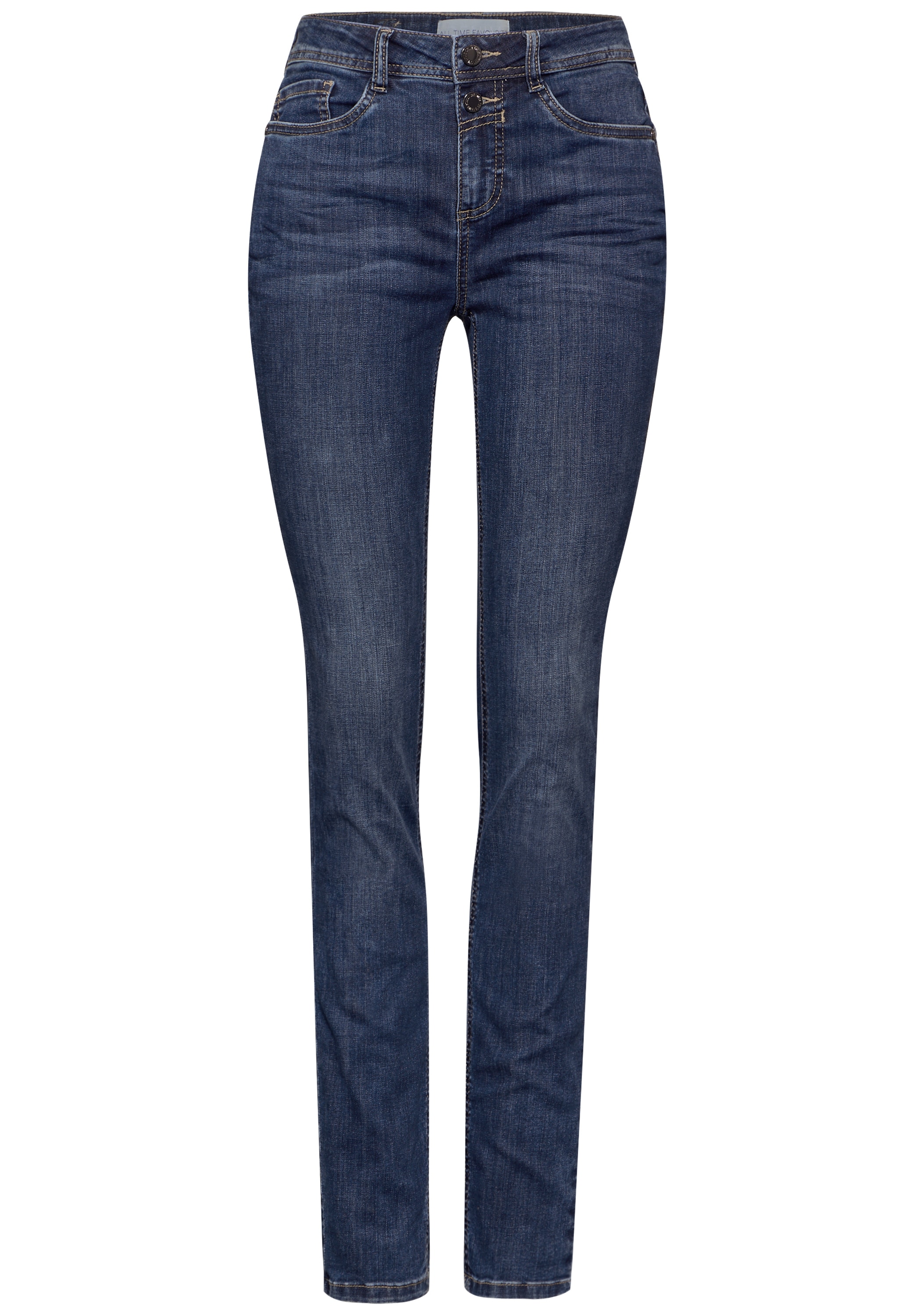 STREET ONE Comfort-fit-Jeans, High Waist