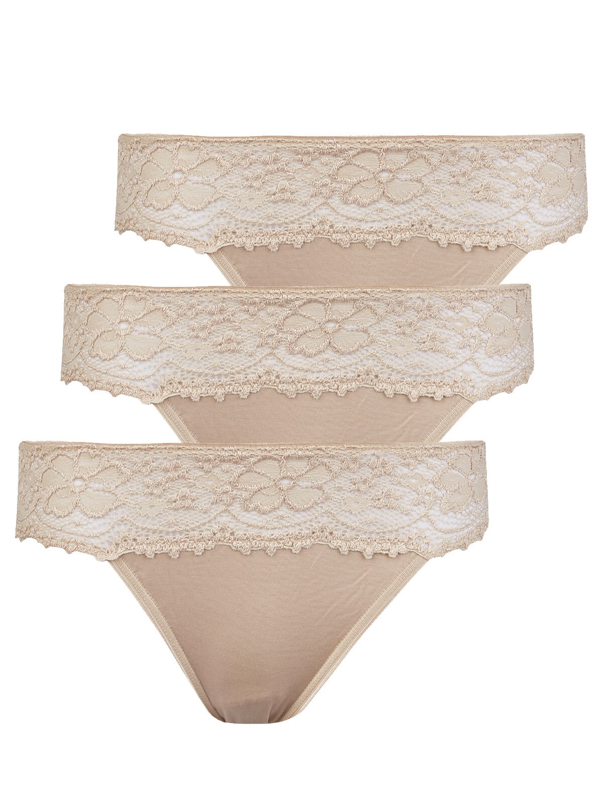 Nina Von C. Jazz-Pants Slips »3er Pack Damen Jazzpant Millefleurs«, (Spar-Pack, 3 Stück St.)