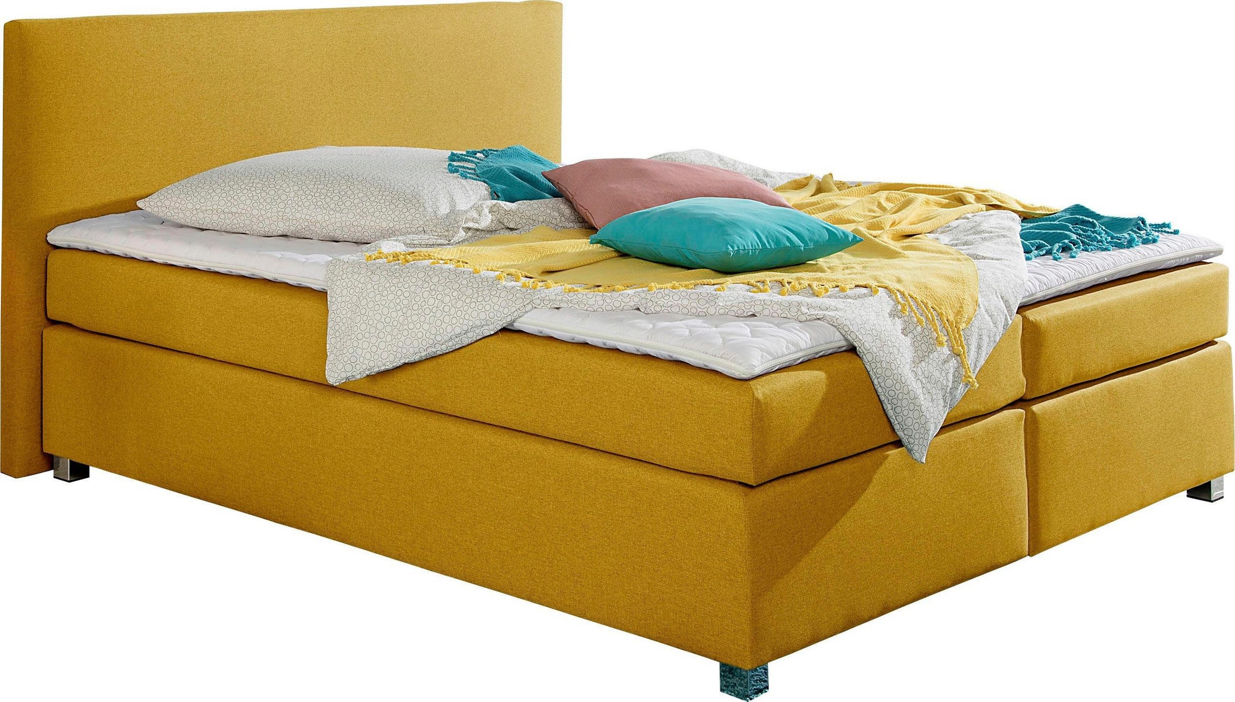 INOSIGN Boxspringbett »Eliana«, inkl. Topper, in 4 Breiten, 3 Matratzenarten und 2 Härtegraden