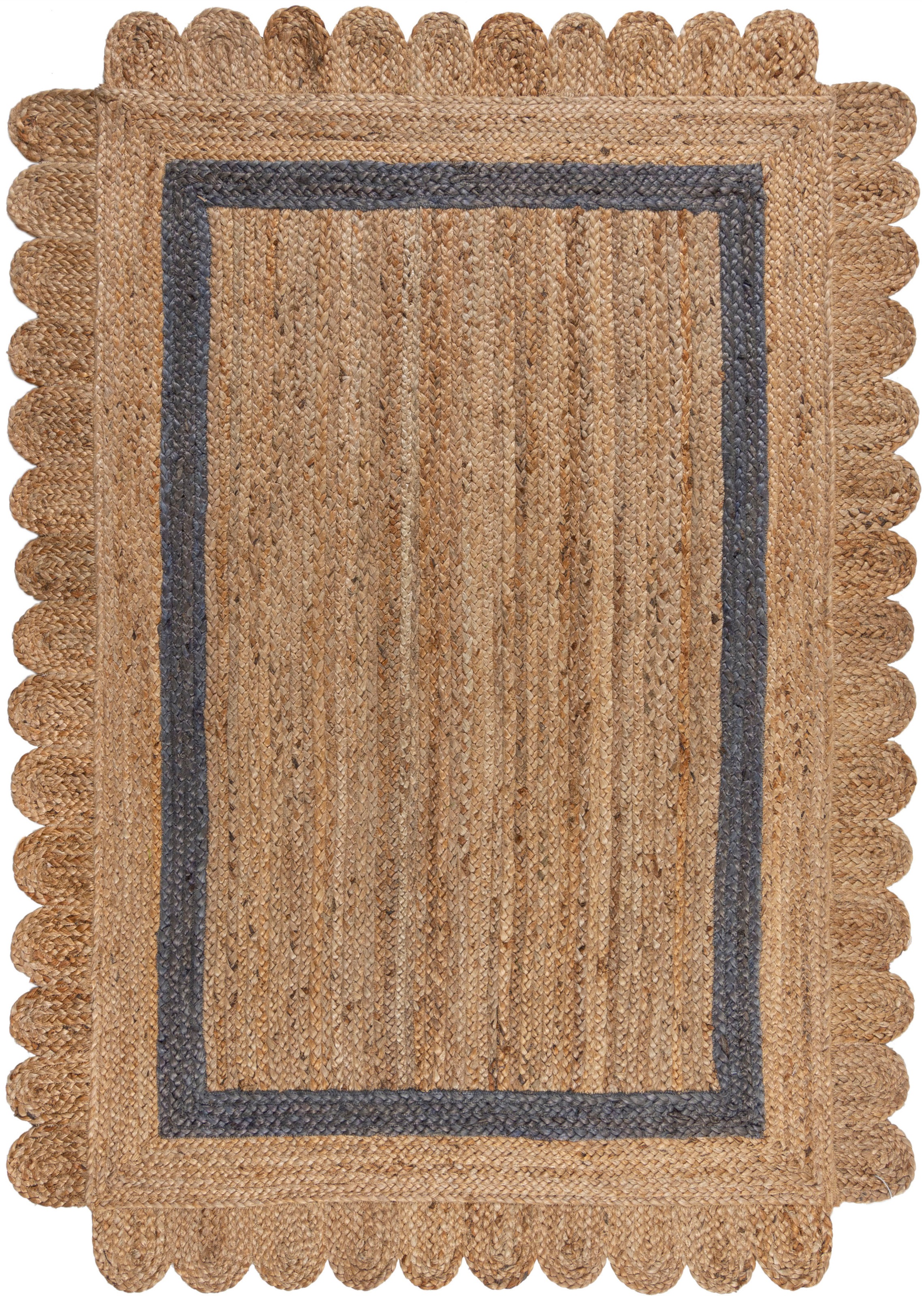 100% Teppich BAUR Bordüre aus mit rechteckig, FLAIR kaufen fußbodenheizungsgeeignet, »Grace«, Jute, | RUGS
