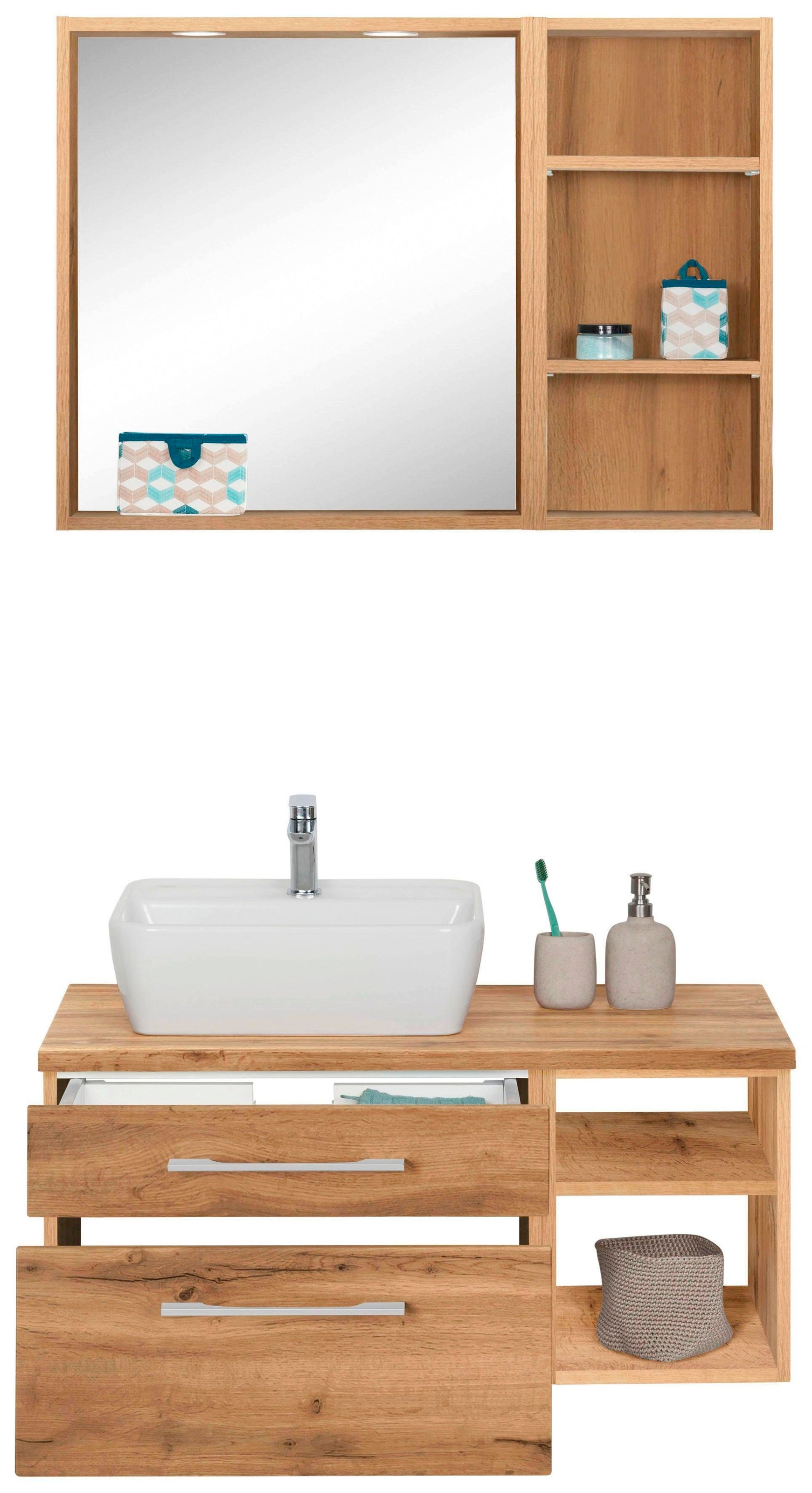 welltime Badmöbel-Set "Davos" 3 Stk. tlg. günstig online kaufen