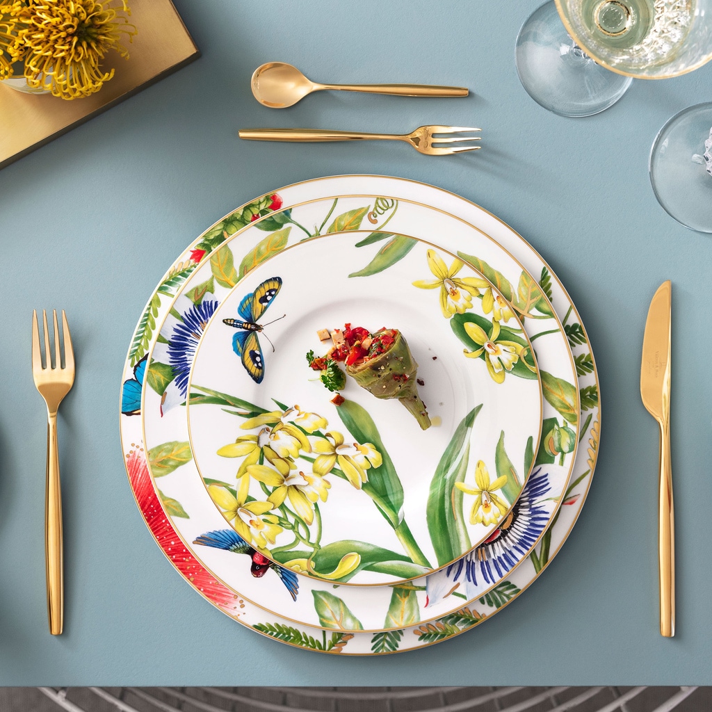 Villeroy & Boch Frühstücksteller »Frühstücksteller Amazonia Anmut ø 22,5 cm 6er Set bunt«