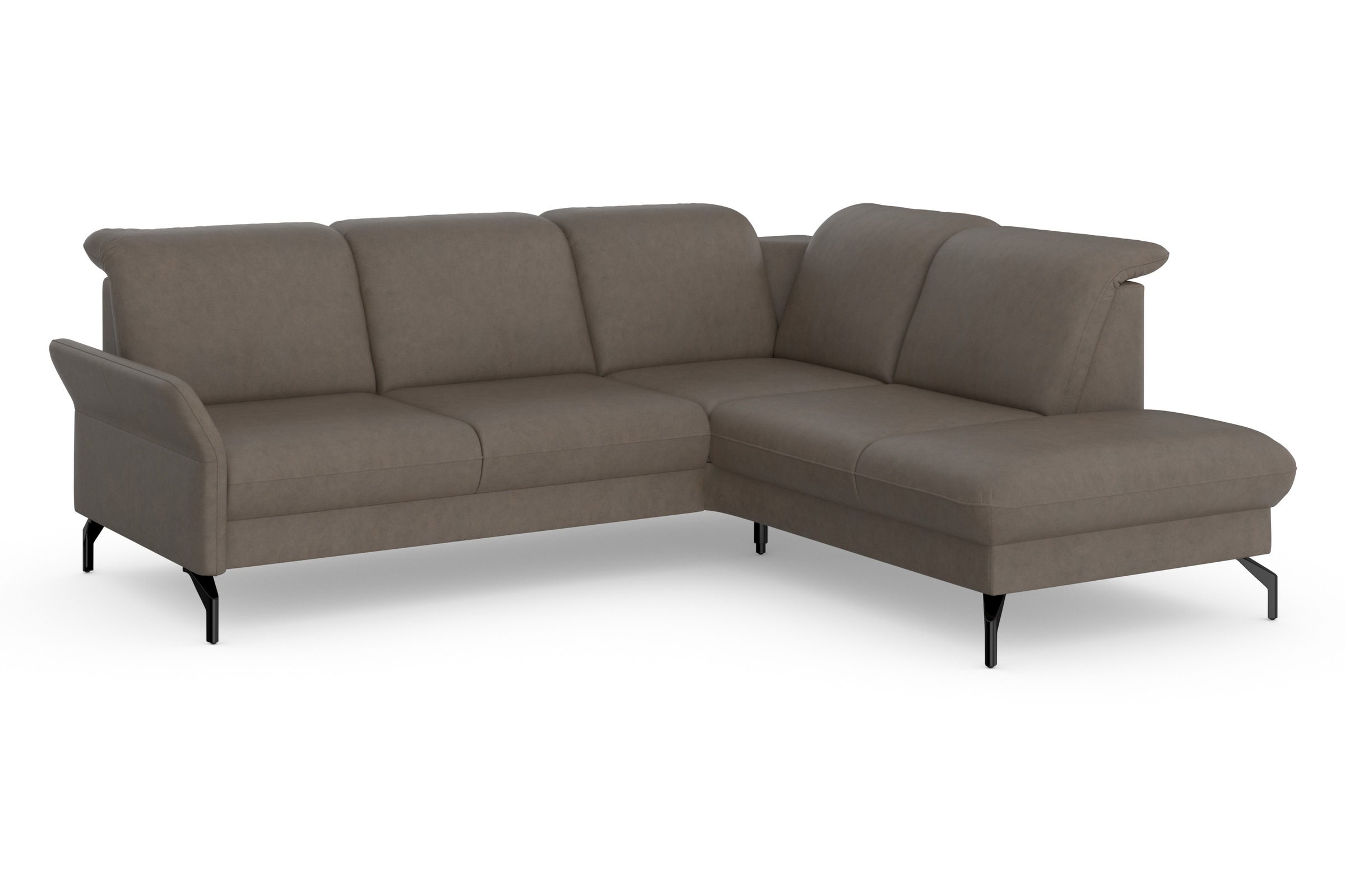 sit&more Ecksofa »Fashion L-Form«, wahlweise mit Kopfteilverstellung und Vorziehsitz, motorisch