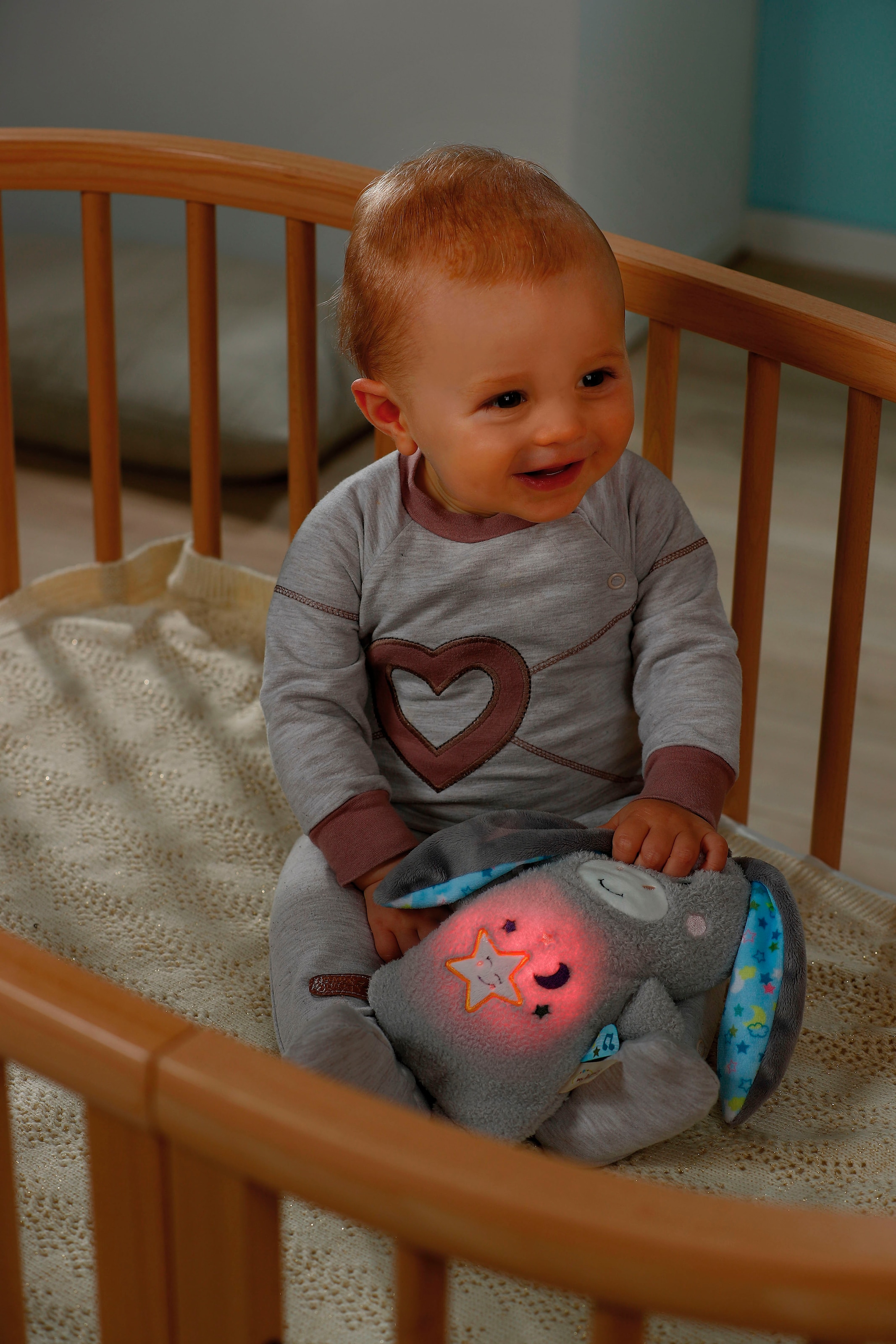 Nici Kuscheltier »My First NICI, Esel Littledoo 25 cm«, Baby Einschlafhilfe; mit Licht und Sound